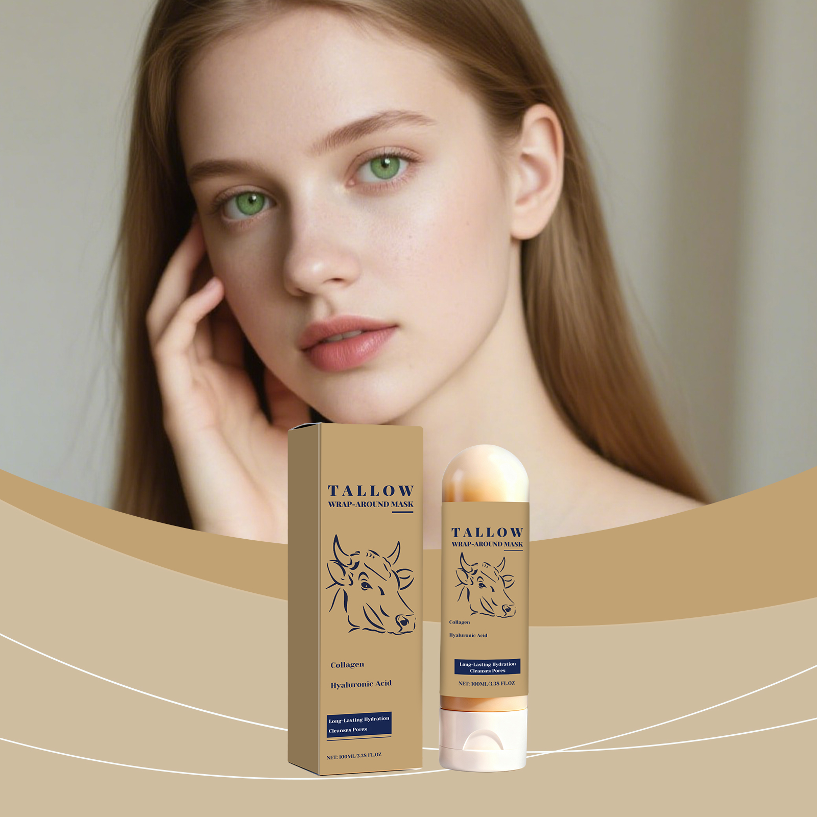 Cow Butter Peel Off Mask Mild Clean Facial Cutin Daily Moisturize Nourish Protect Skin
