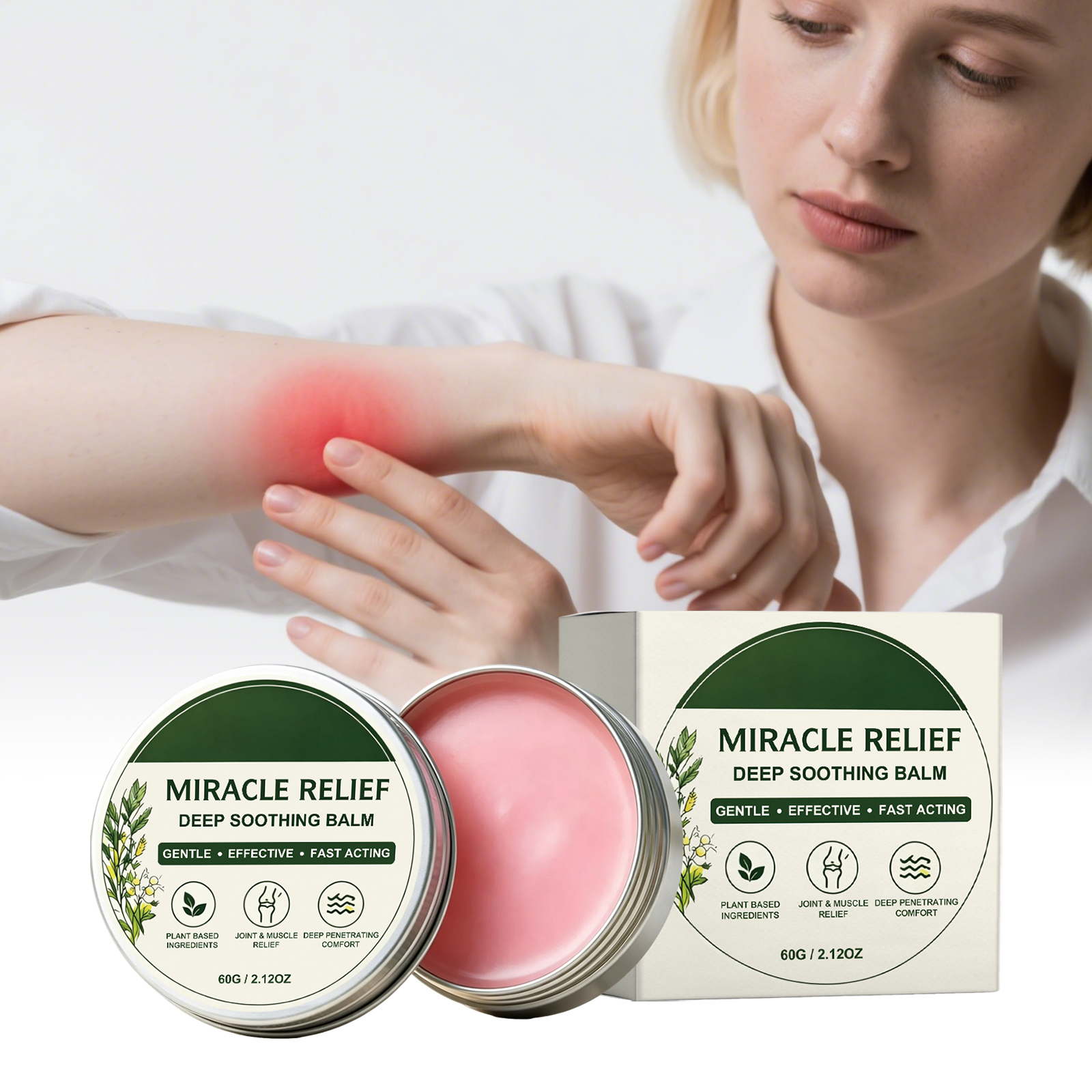 Body Care Cream Daily Gentle Moisturizing Refreshing Convenient Easy Spreadable Shoulder Knee Joint Soothe Comfort