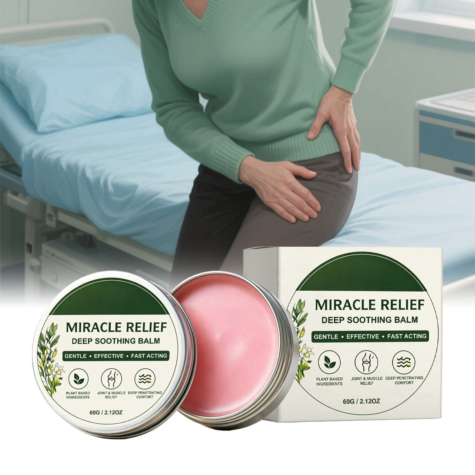 Body Care Cream Daily Gentle Moisturizing Refreshing Convenient Easy Spreadable Shoulder Knee Joint Soothe Comfort