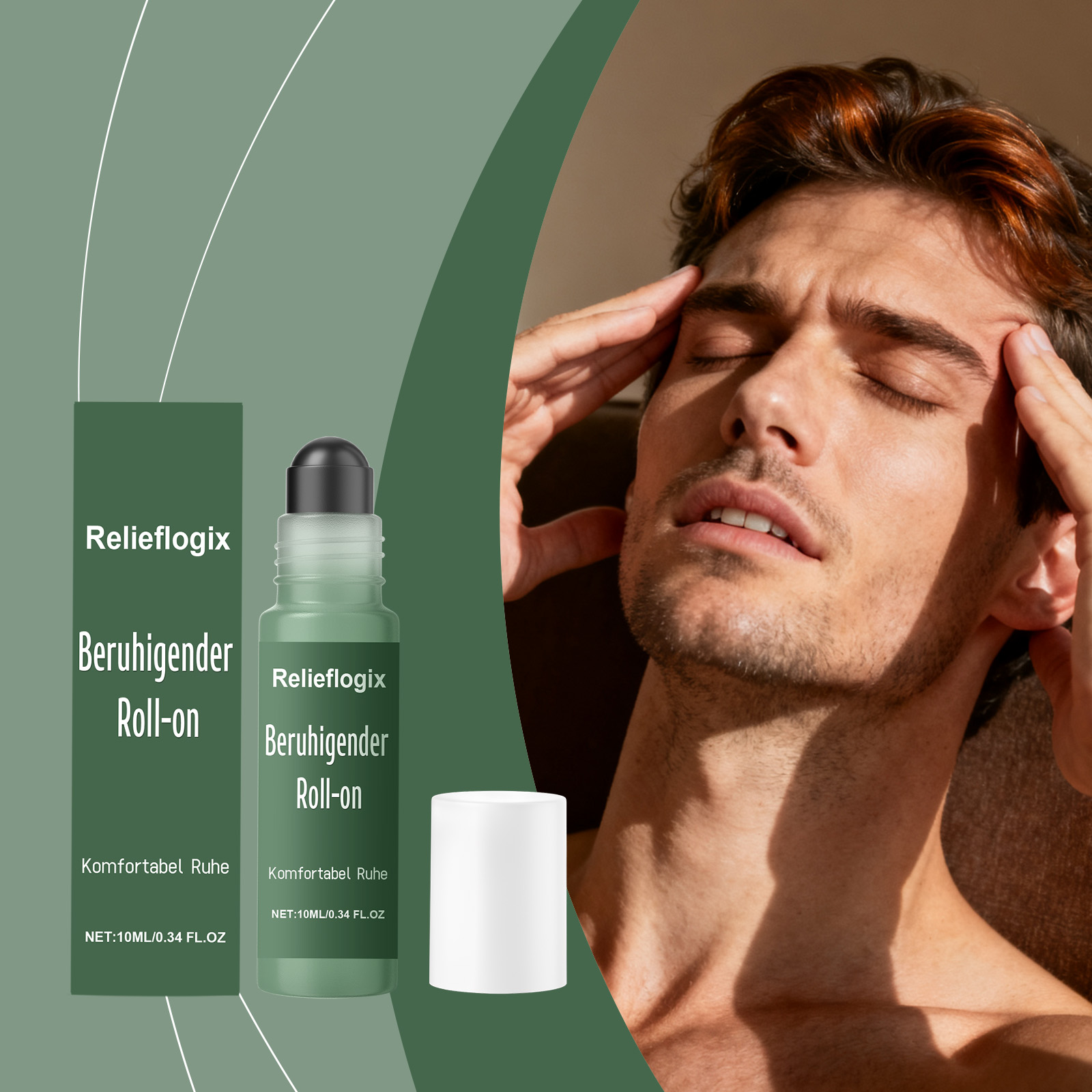Head Care Roller Essence Mild Comfort Portable Daily External Massage Nourish Scalp Skin Gentle Soft Care