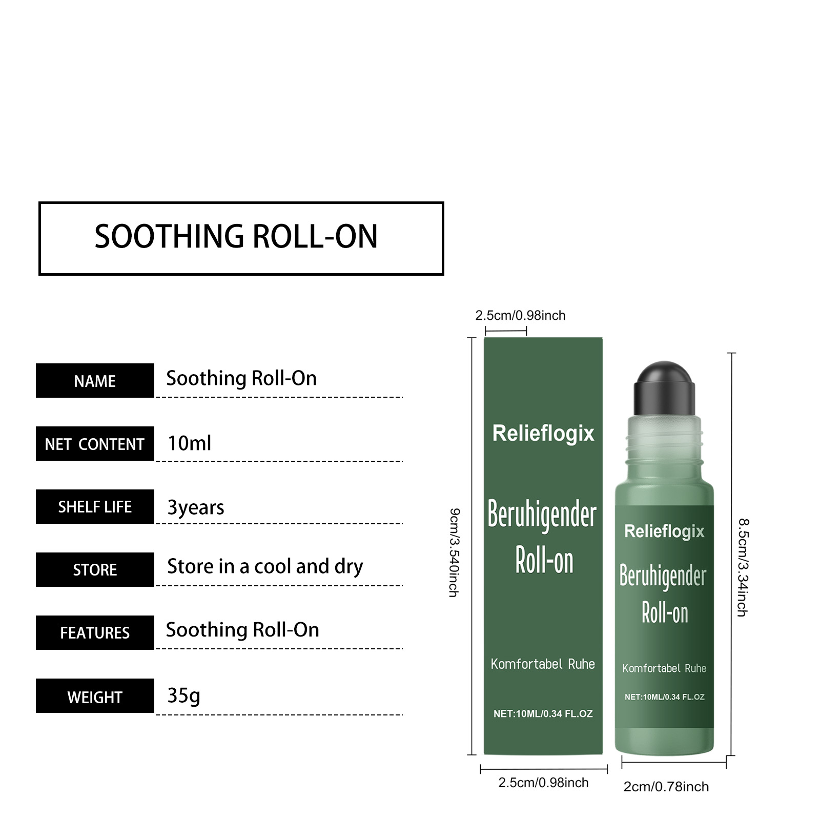 Head Care Roller Essence Mild Comfort Portable Daily External Massage Nourish Scalp Skin Gentle Soft Care