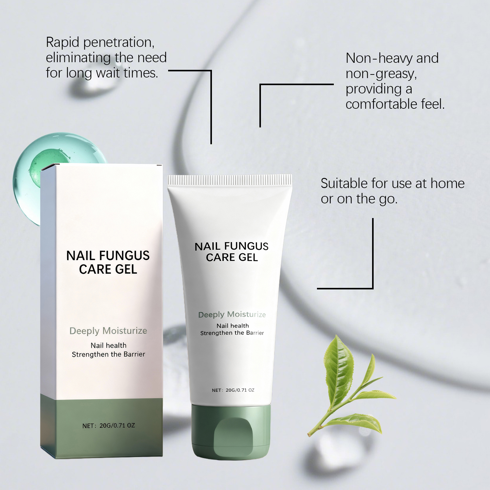 Nail Care Gel With Plant Essence Nourish Moisturize For Nail Surface Daily Clean Protect Smooth Nails