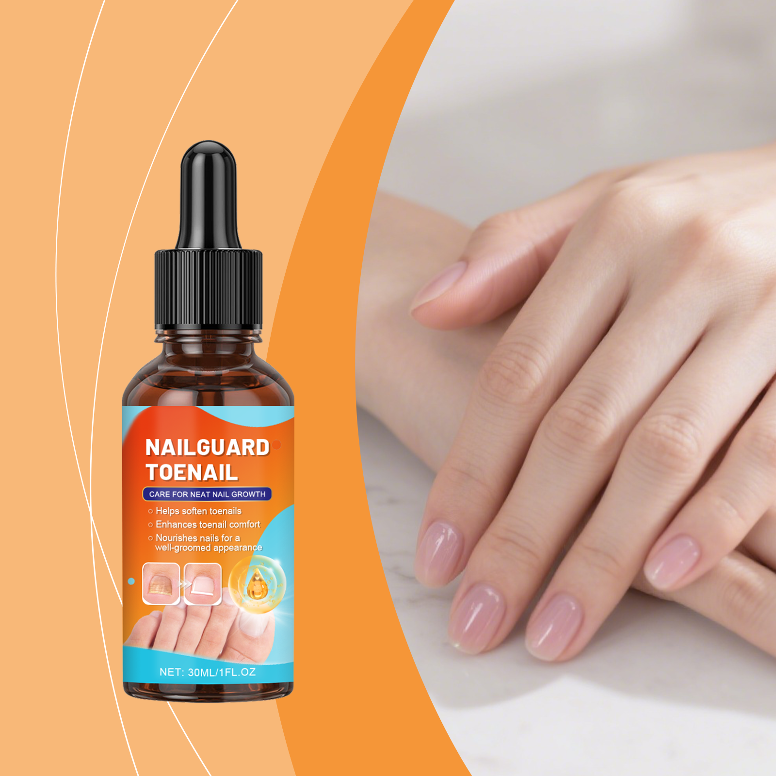 Soothe Soft Toenail Care Liquid Mild Gentle Nourish Bright Repair Hand Foot Nail Skin Daily Maintain