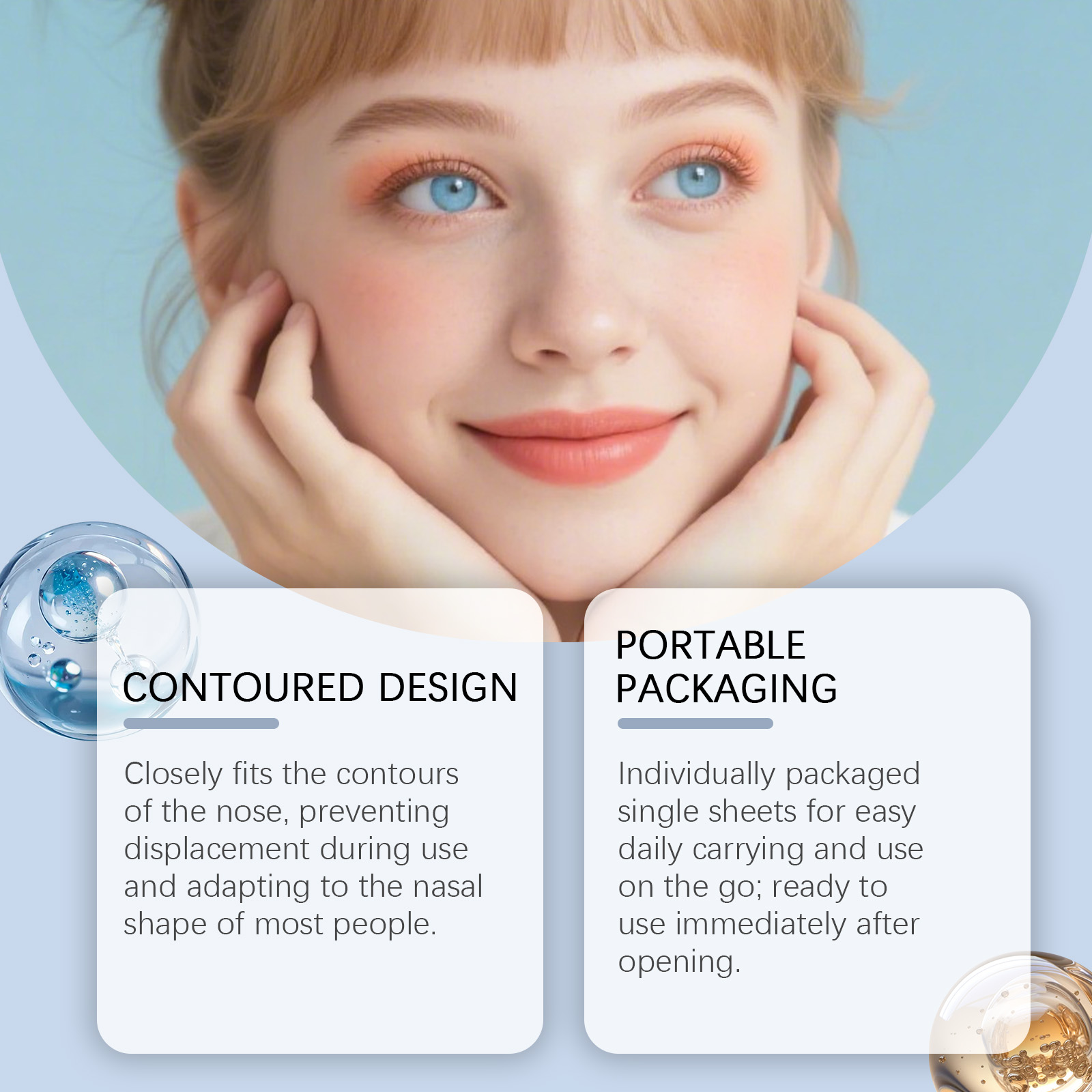 Pore Cleansing Nose Strips Mild Ingredients Remove Blackheads Hydrate Moisturize Skin Daily Care