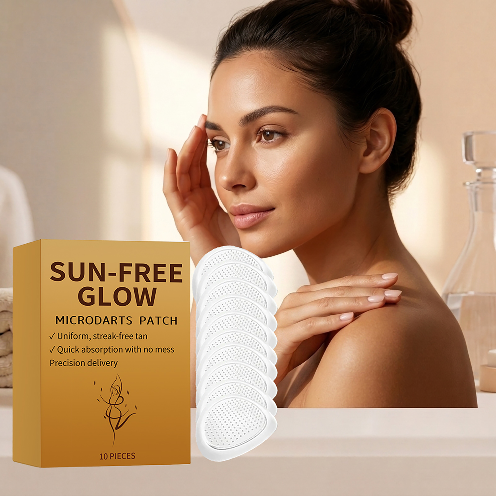 Tanning Care Patch Natural Gloss Comfortable Skin Friendly Natural Tone Summer Outdoor Body Skin Care Sheet