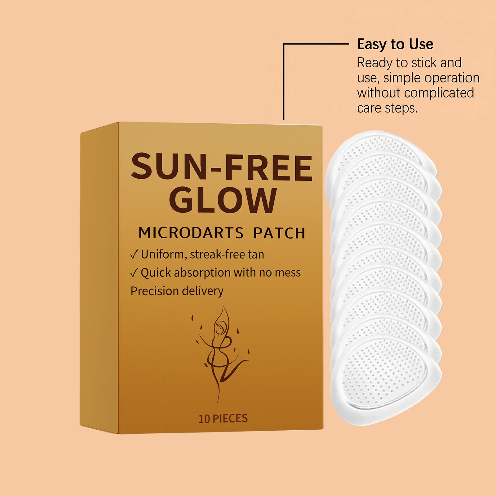 Tanning Care Patch Natural Gloss Comfortable Skin Friendly Natural Tone Summer Outdoor Body Skin Care Sheet