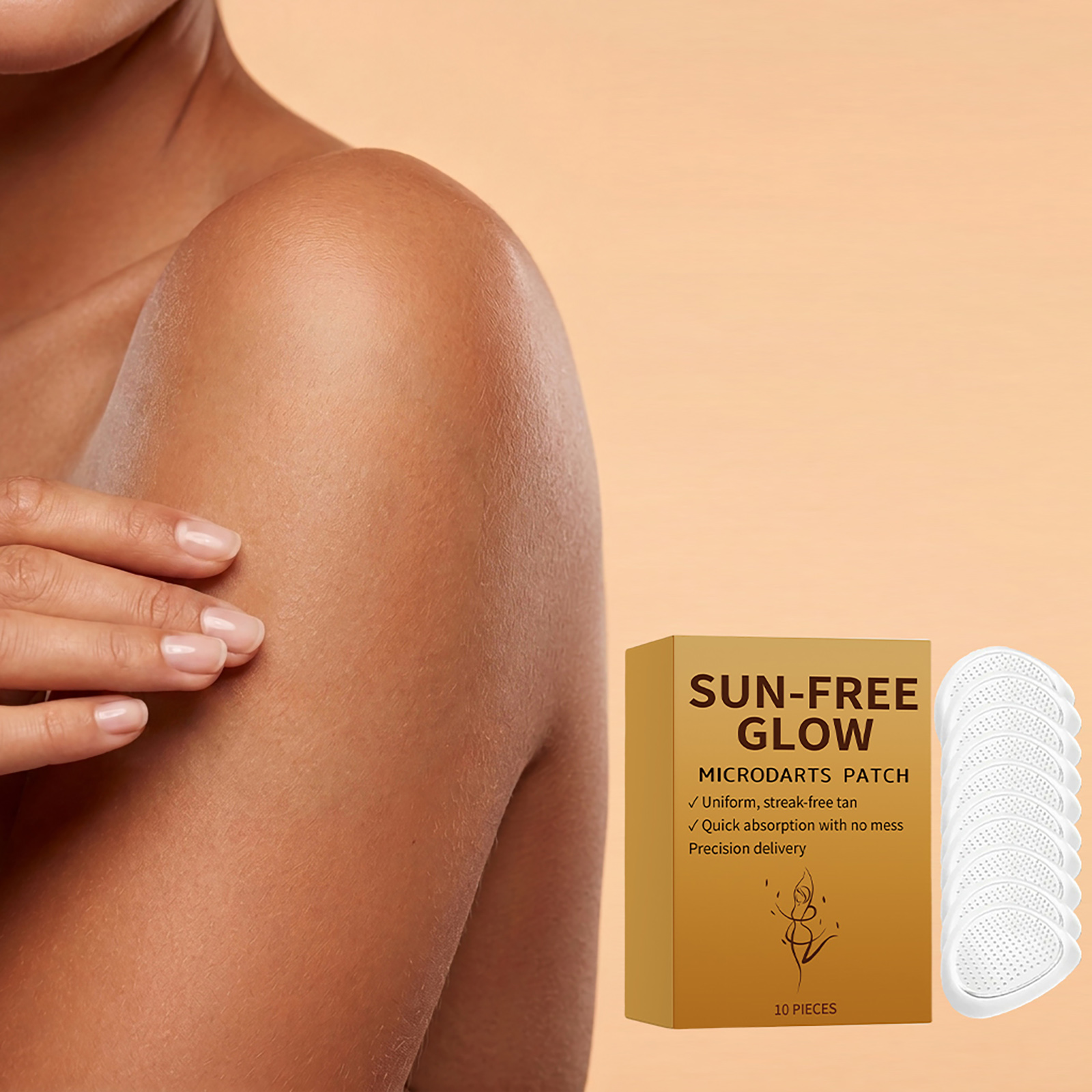 Tanning Care Patch Natural Gloss Comfortable Skin Friendly Natural Tone Summer Outdoor Body Skin Care Sheet