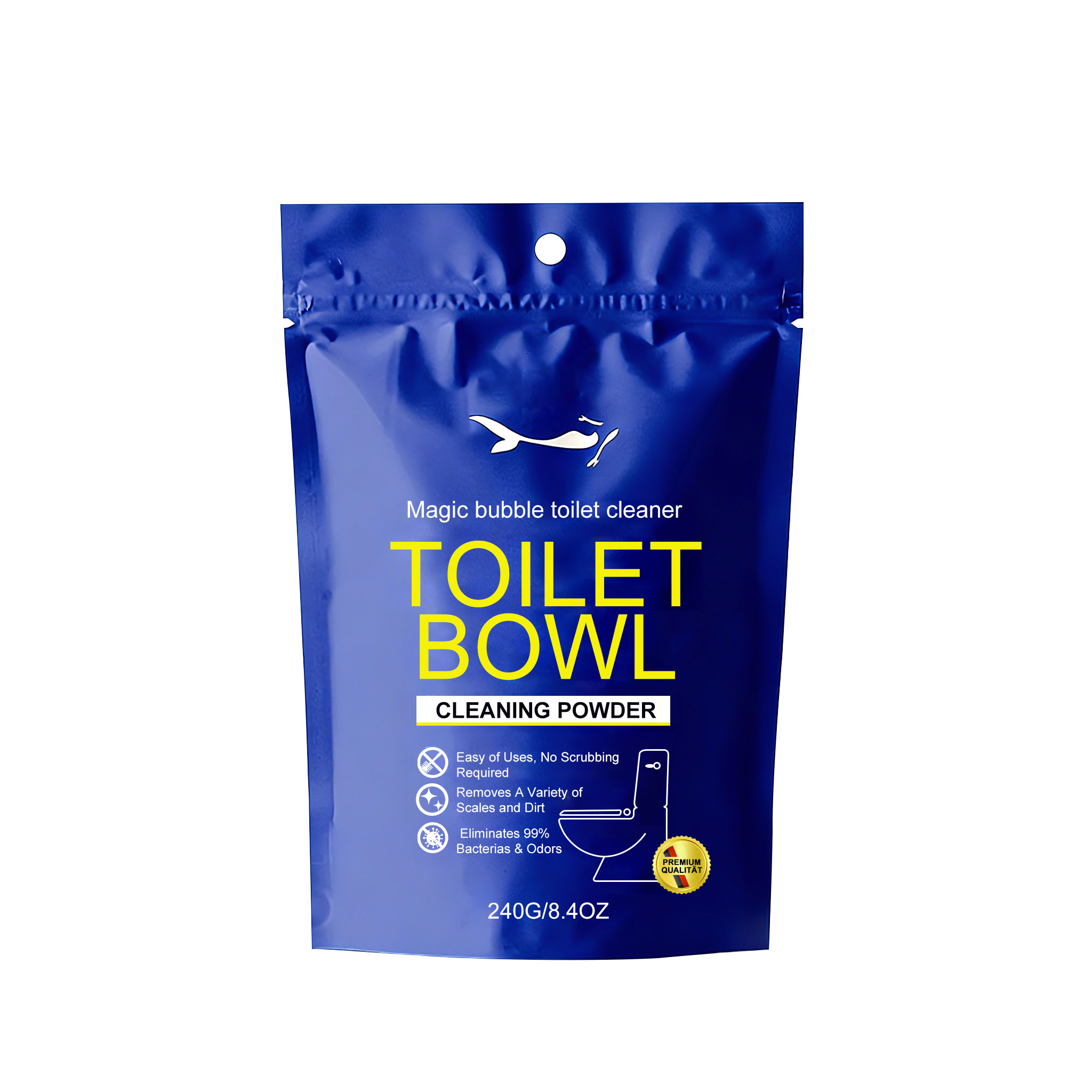 Toilet Cleansing Bubble Powder Clean Bathroom Toilet Remove Yellow Stains Reduce Odors Long Lasting Fragrance