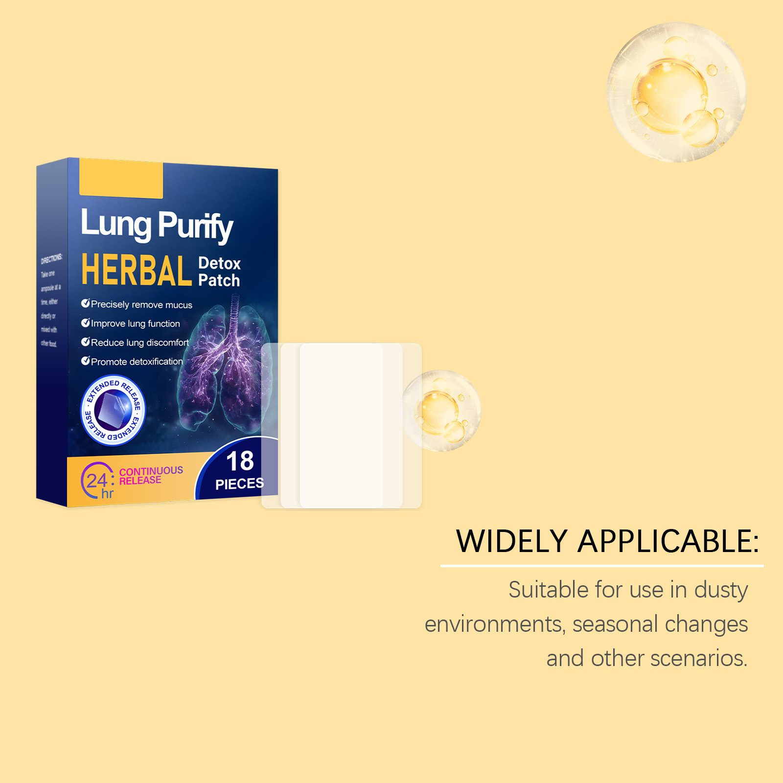 Herbal Body Care Patch Mild Protect Body Comfort Care Herbal Ingredient External Massage Nourishing Patch