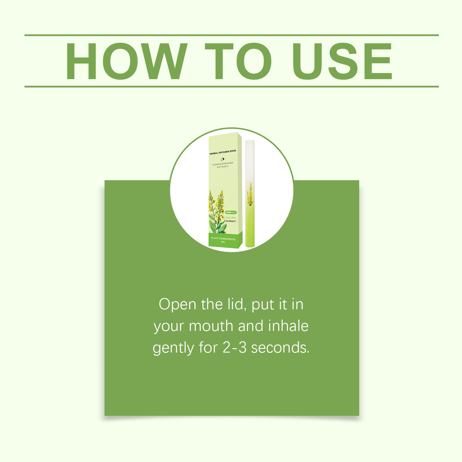 Mullein Cleansing Herbal Stick Mild Ingredients Moisturize Body Daily Portable Herbal Care Rod