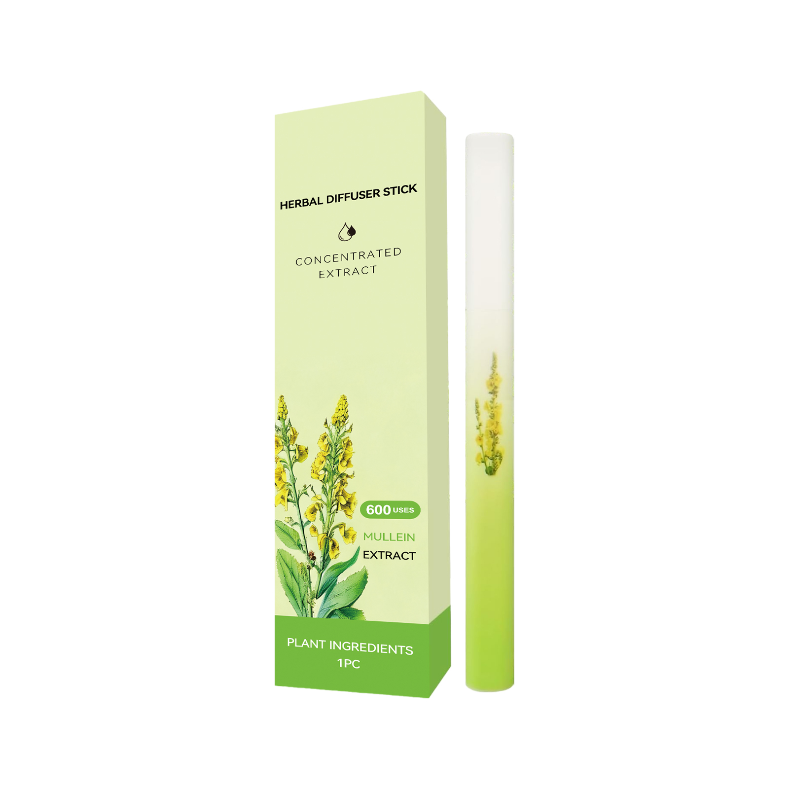 Mullein Cleansing Herbal Stick Mild Ingredients Moisturize Body Daily Portable Herbal Care Rod