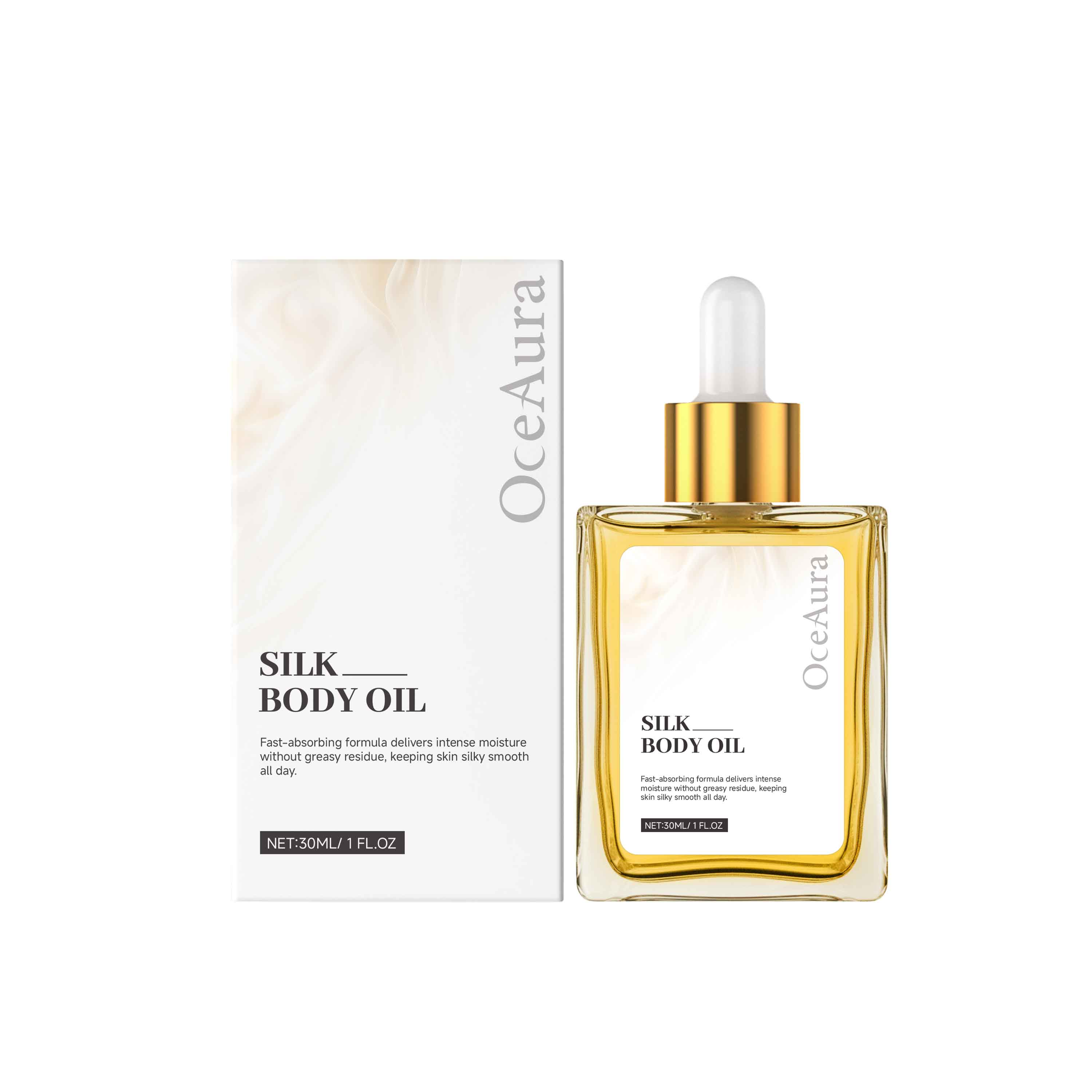 Silk Soft Body Essential Oil Fresh Moist Non Sticky Gentle Skin Easy Absorb