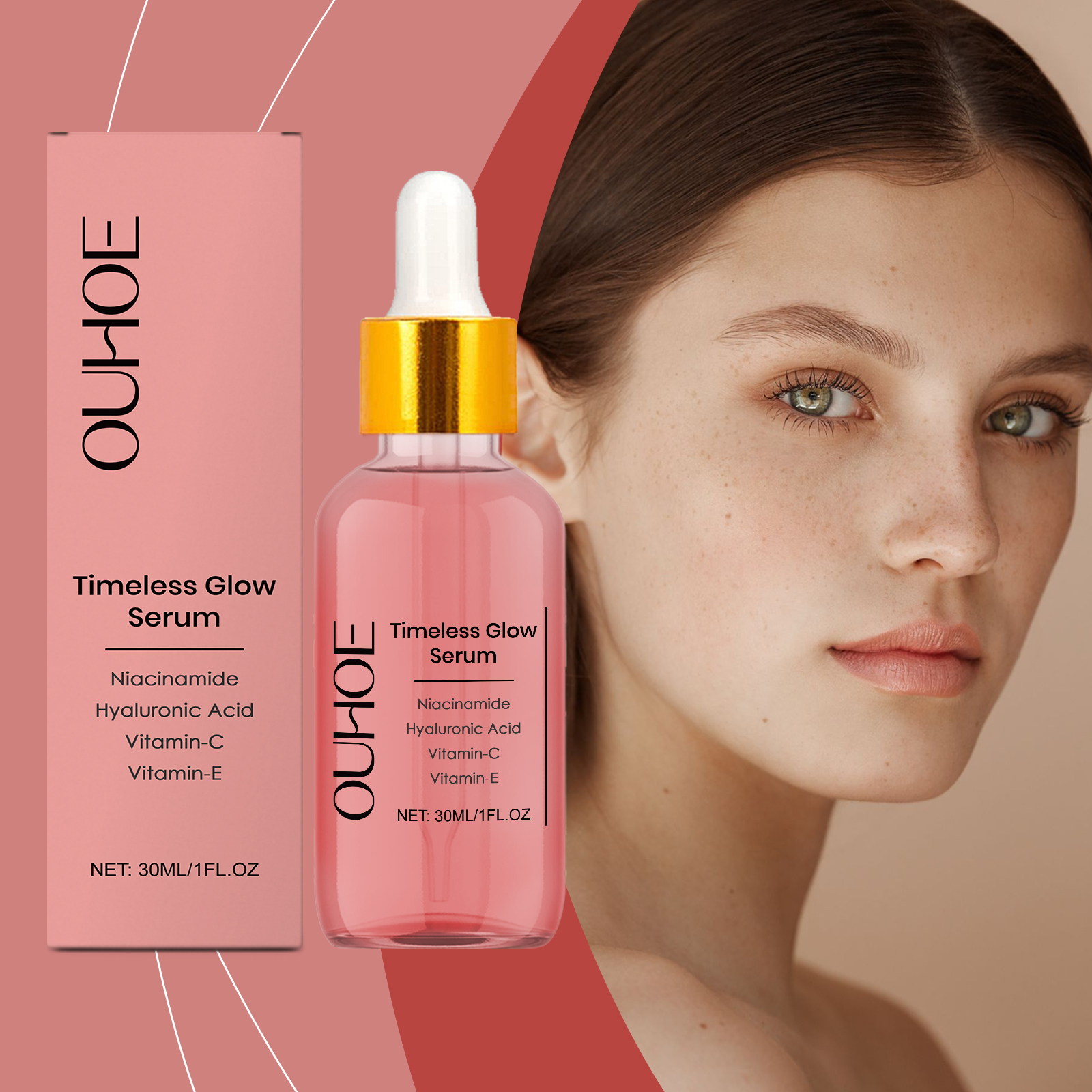 Hyaluronic Acid Firming Essence Liquid Hydrating Moisturizing Firming Reducing Fine Lines Softening Facial Skin Serum