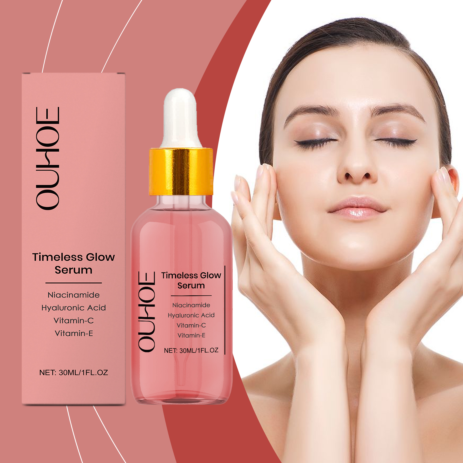 Hyaluronic Acid Firming Essence Liquid Hydrating Moisturizing Firming Reducing Fine Lines Softening Facial Skin Serum