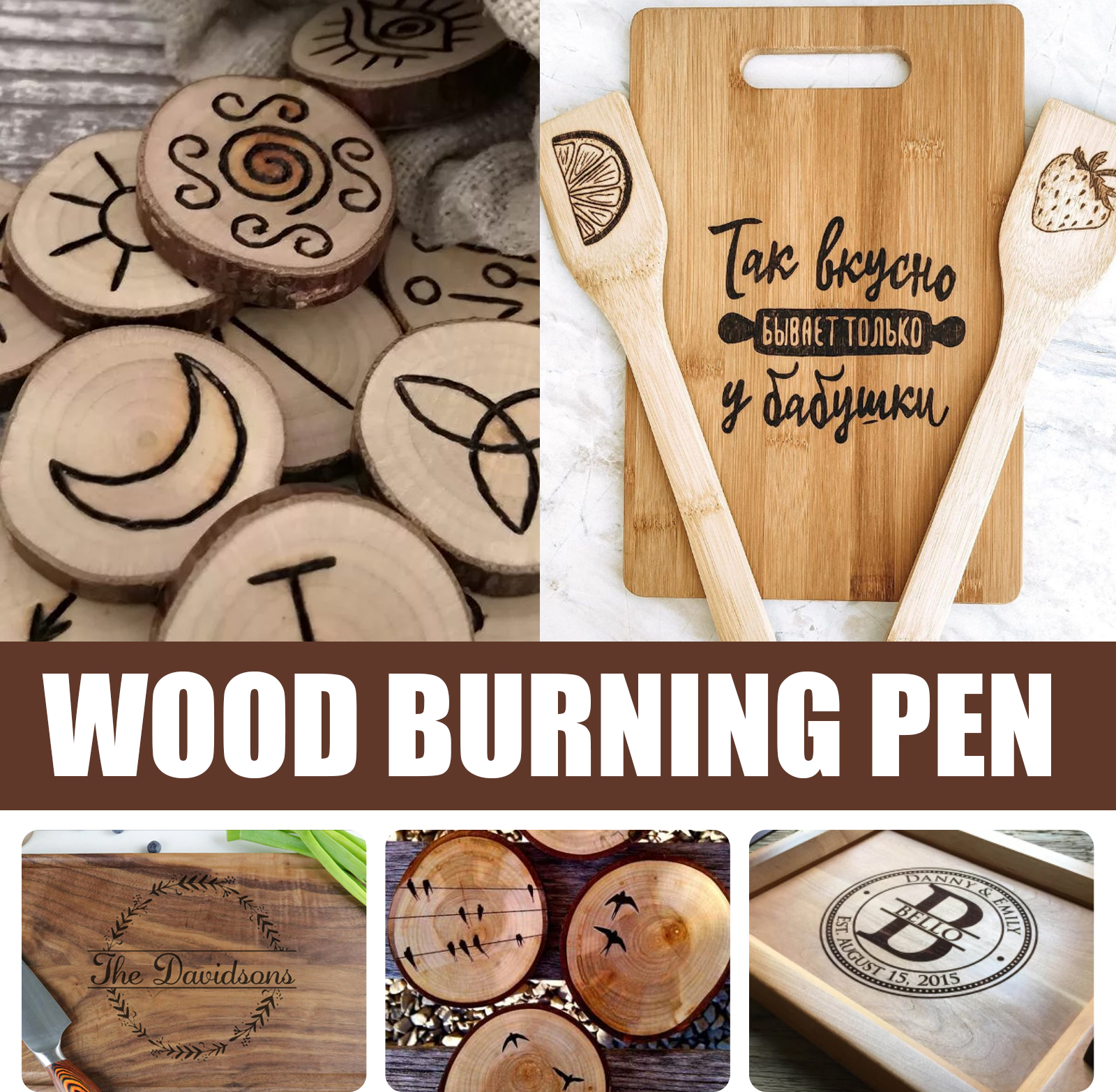 Heat Sensitive Wood Burning Marker Pen For DIY Craft Woodworking Branding Iron Art Design 1 PCS