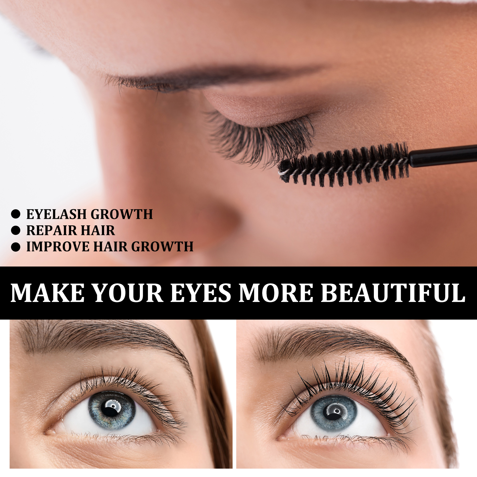 Castor Oil Eyelash Serum Nourishing Strengthening Conditioning For Natural Fuller Lashes Daily Beauty Care Routine 1 PCS