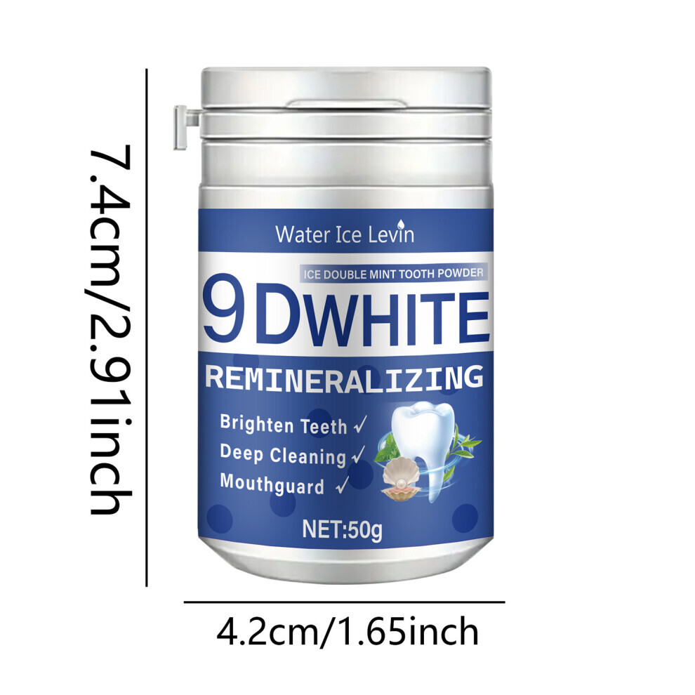 2X 9D White Remineralizing Hydroxyapatite Tooth Powder Hydroxyapatite Teeth Whitening Powder Tooth Stain Removal