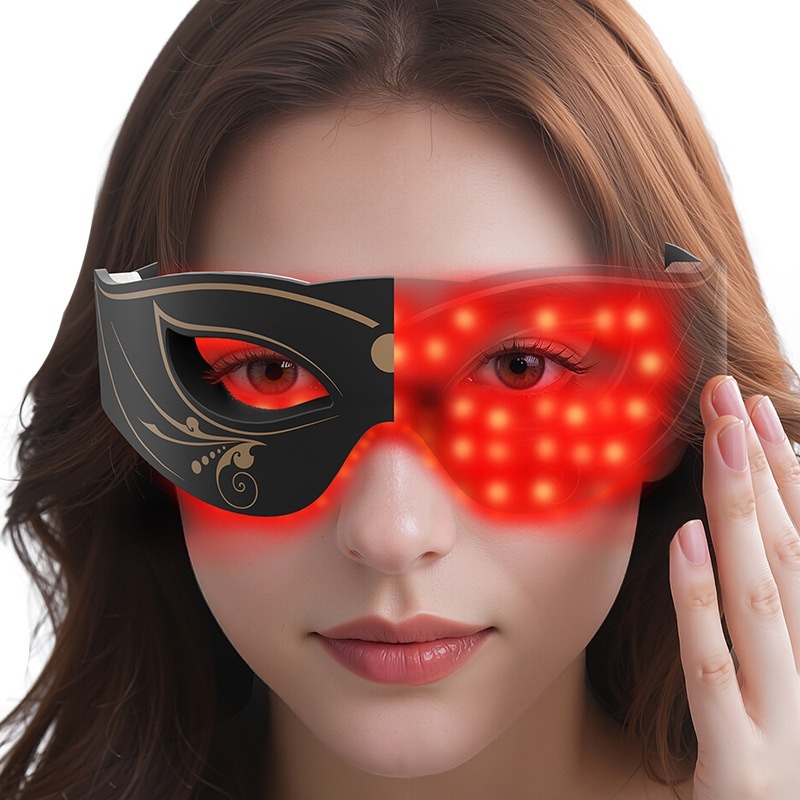 Beauty Eye Device Red Light Eye Mask Electric Radiation Eye Massager Portable Photorejuvenation Eye-Caring Household Beauty Spa Tools