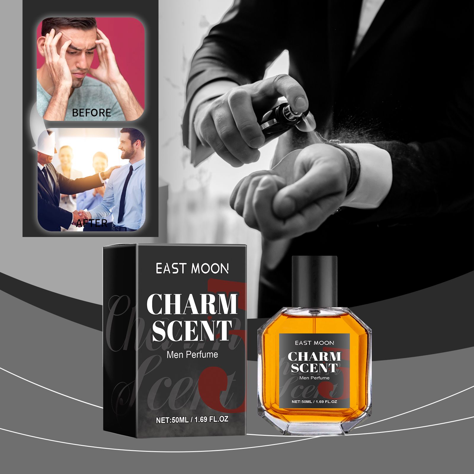 Men Perfume Long Lasting Woody Fresh Scent For Daily Wear And Gifting