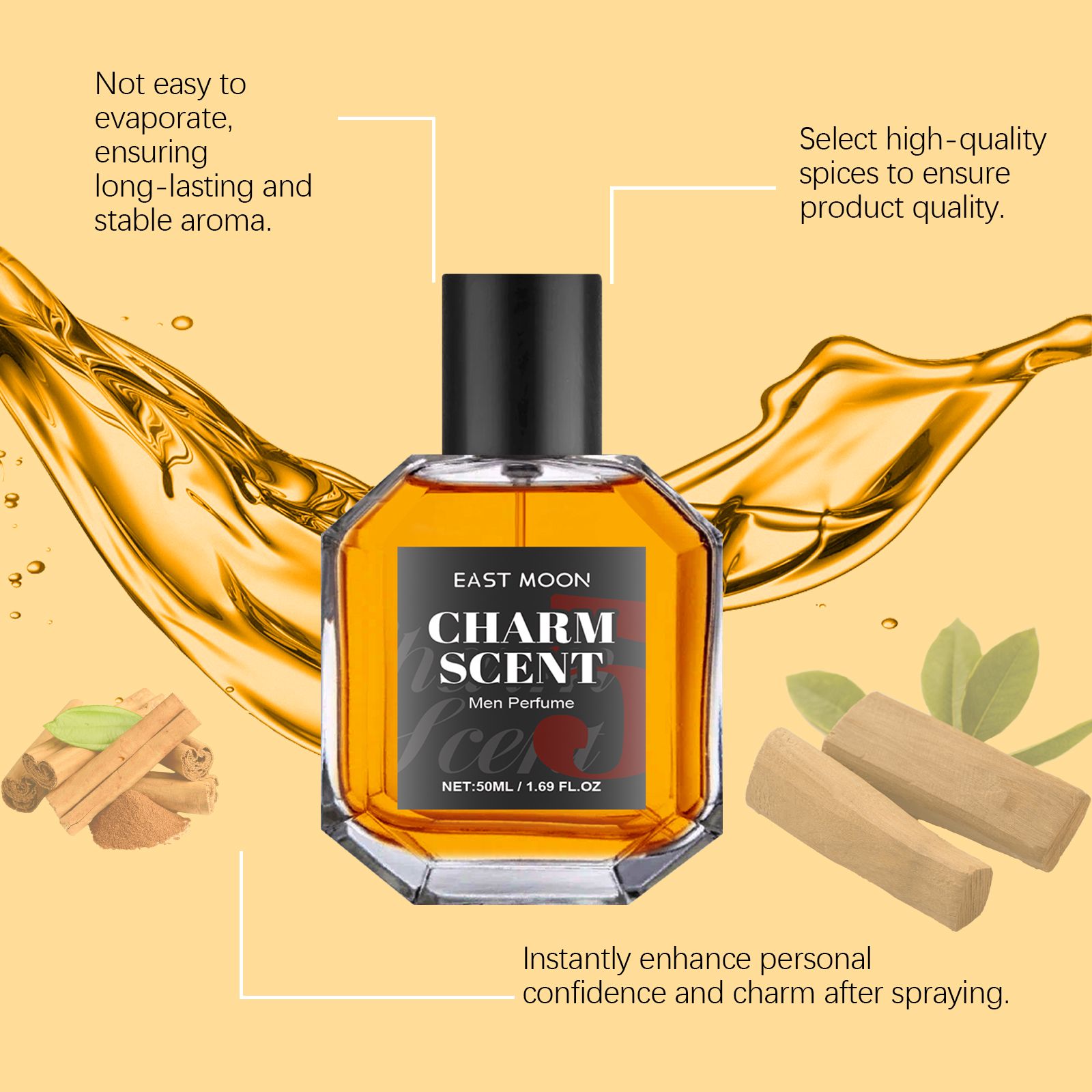 Men Perfume Long Lasting Woody Fresh Scent For Daily Wear And Gifting