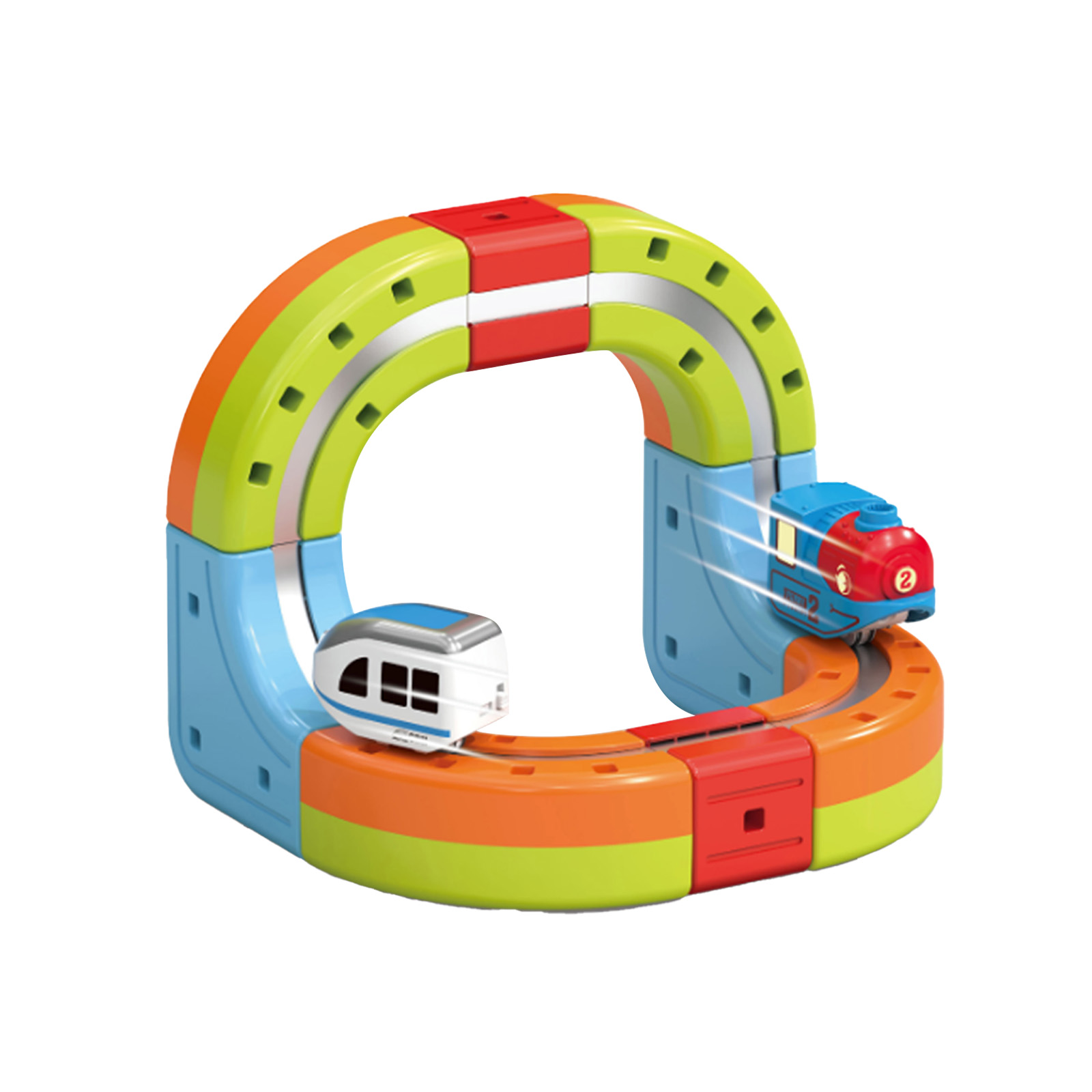 (B) Sell Well Children'S Anti-Gravity Magnetic Attraction Track Train Changeable Magnetic Magic Rail Car Electric Train Toy ﻿