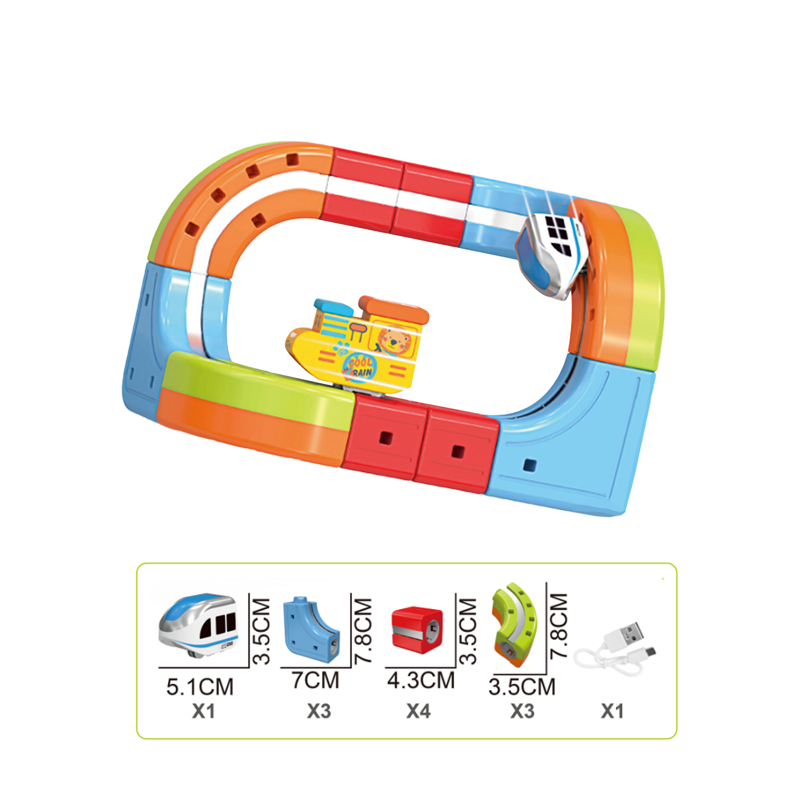 (B) Sell Well Children'S Anti-Gravity Magnetic Attraction Track Train Changeable Magnetic Magic Rail Car Electric Train Toy ﻿