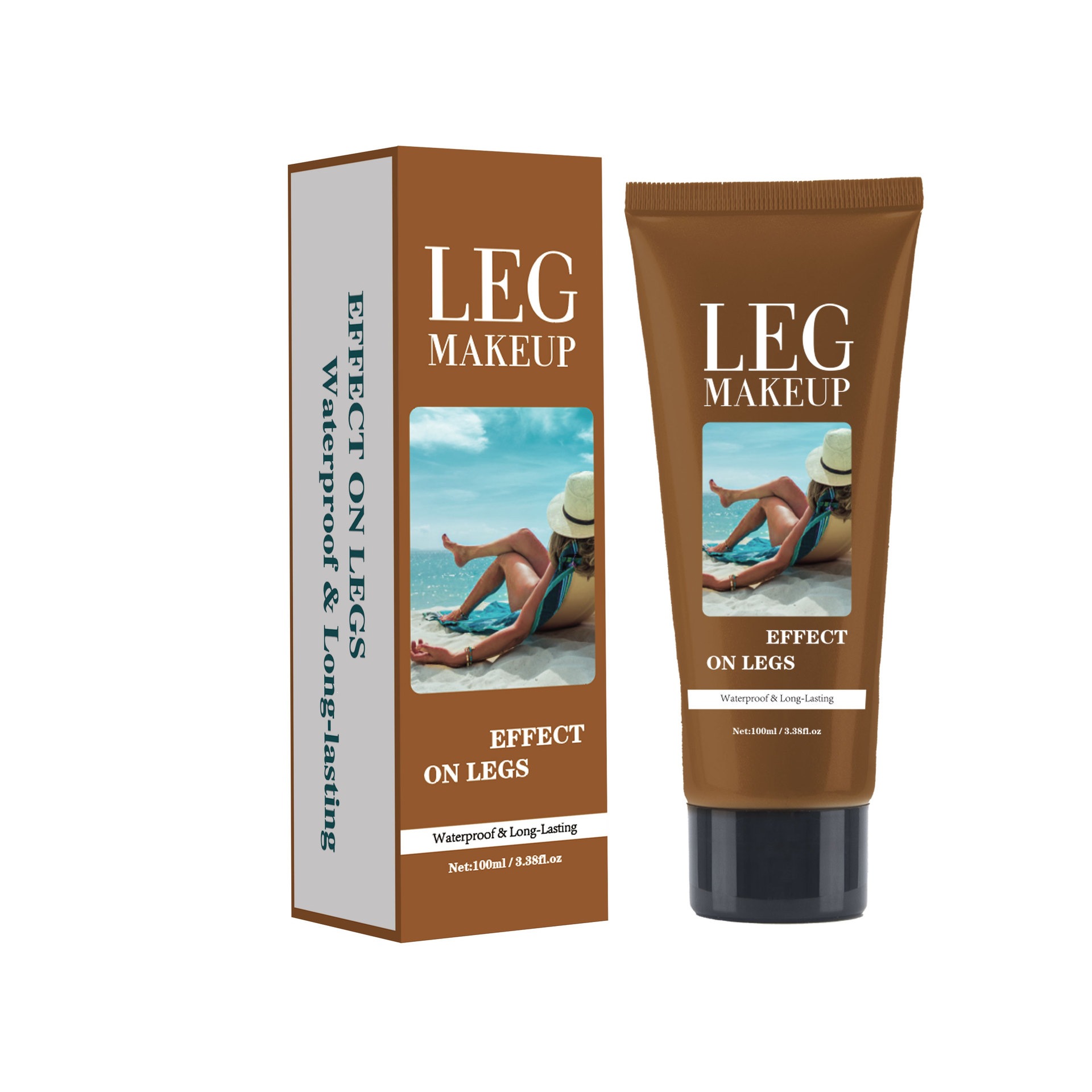 (A017) Leg Concealer Cream High Coverage Foundation Stick Waterproof Long Lasting Flawless Finish Lightweight 100ml