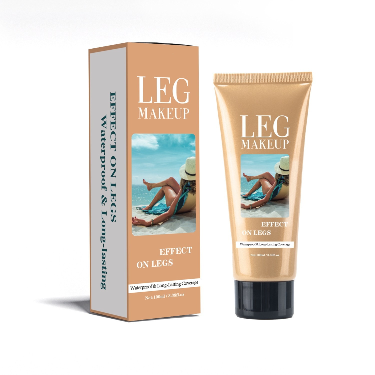 (A017) Leg Concealer Cream High Coverage Foundation Stick Waterproof Long Lasting Flawless Finish Lightweight 100ml