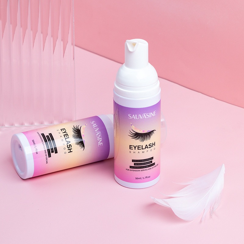 Eyelash Shampoo Gentle Oil Remover Cleansing Solution for Lash and Eye Area Daily Home Care Clear 50ml