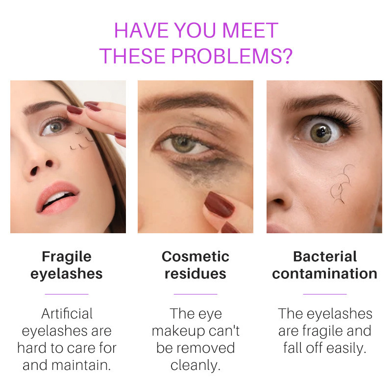 Eyelash Shampoo Gentle Oil Remover Cleansing Solution for Lash and Eye Area Daily Home Care Clear 50ml