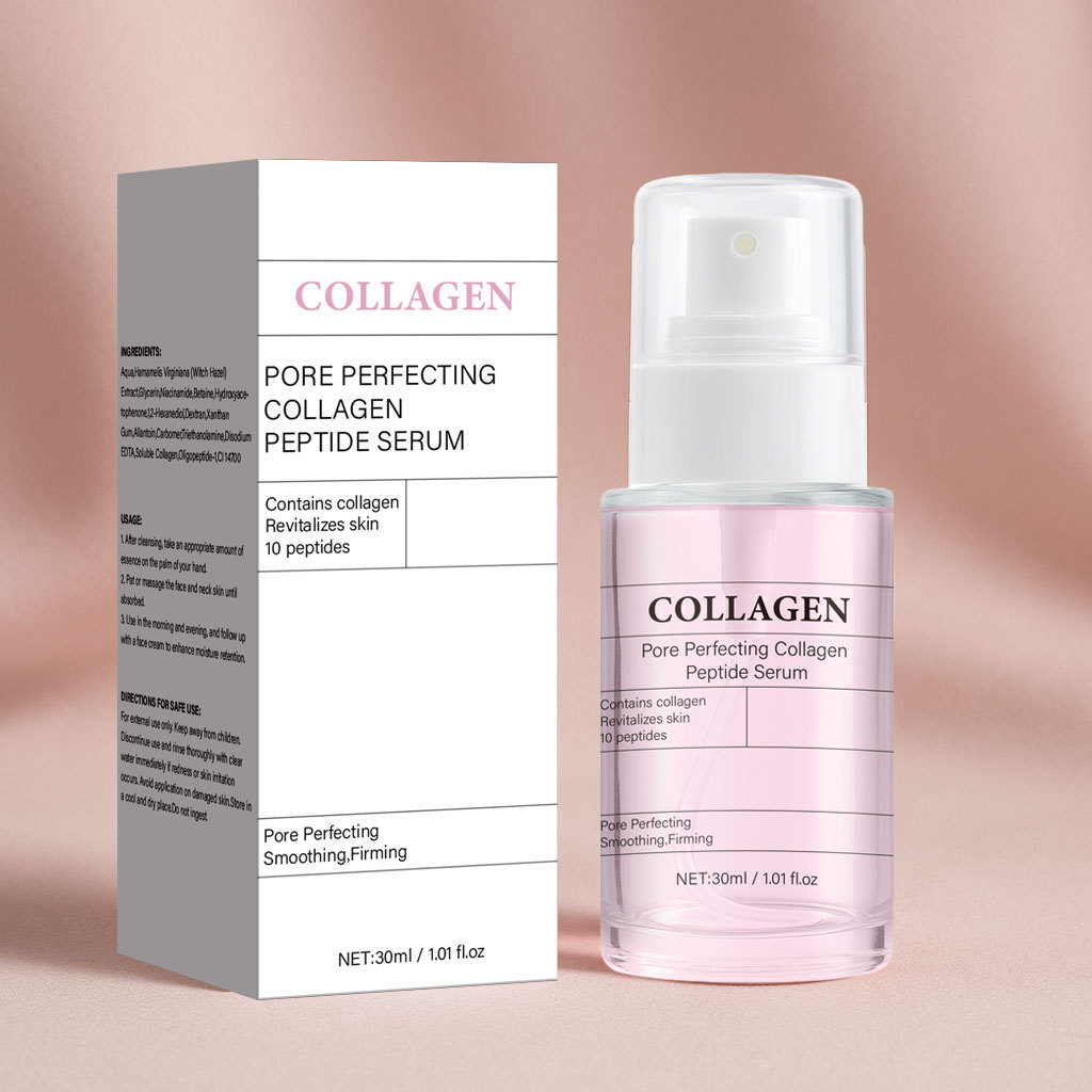 Collagen Peptide Pore Refining Serum For Skin Firming Smoothing Texture Daily Anti Aging Face Care 30g