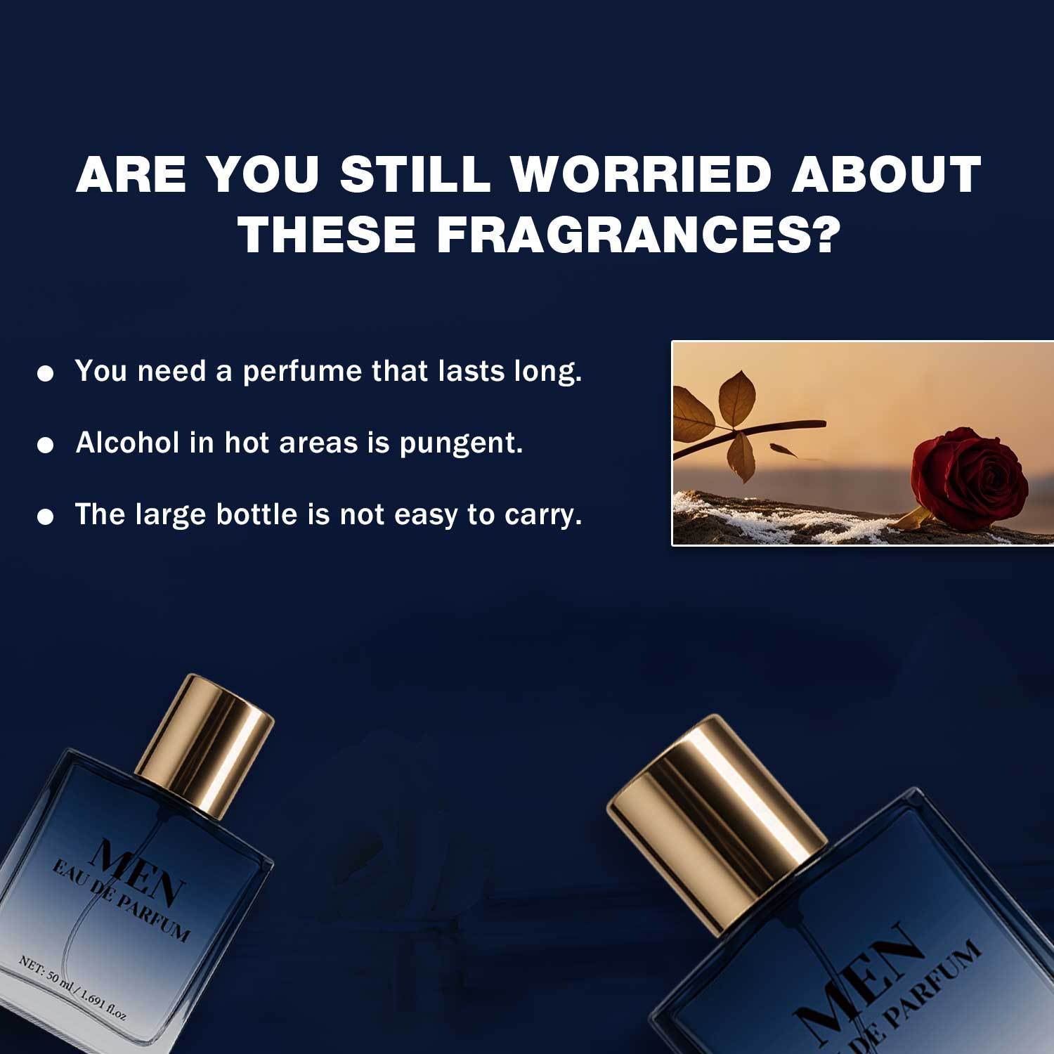 Men Eau De Toilette Spray Long Lasting Fresh Scent For Daily Wear And Evening Out 50ml