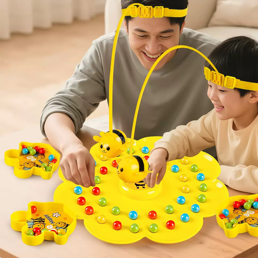 Little Bumblebee Multifunctional Board Game Puzzle Fishing Toys Interactive Educational Toys For Kids Christmas Gift Family Game