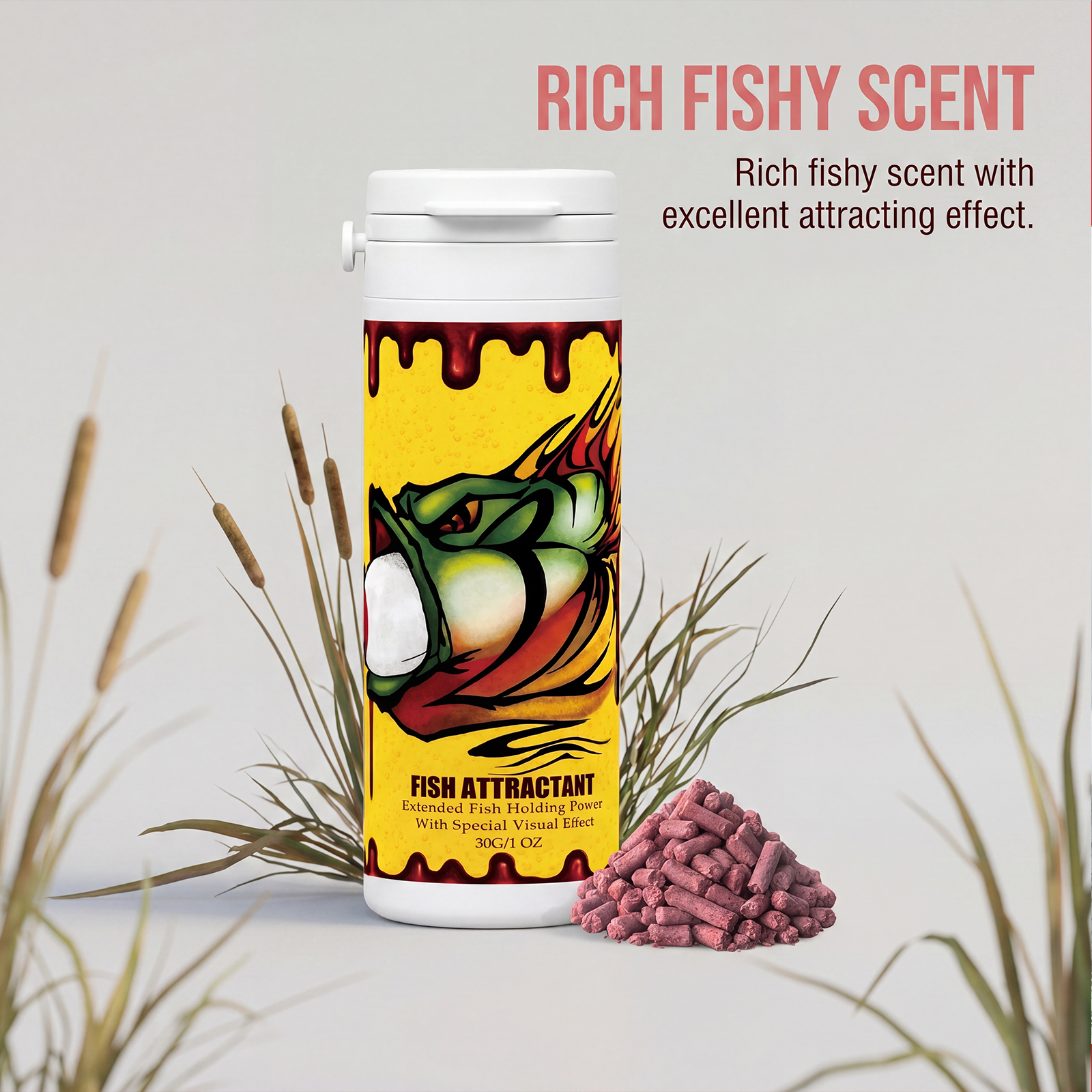 Fish Attractant Daily Convenient Feeding Bait Lure Freshwater Wild Fishing Reservoir River Angling Additive Feed Temptation Substance