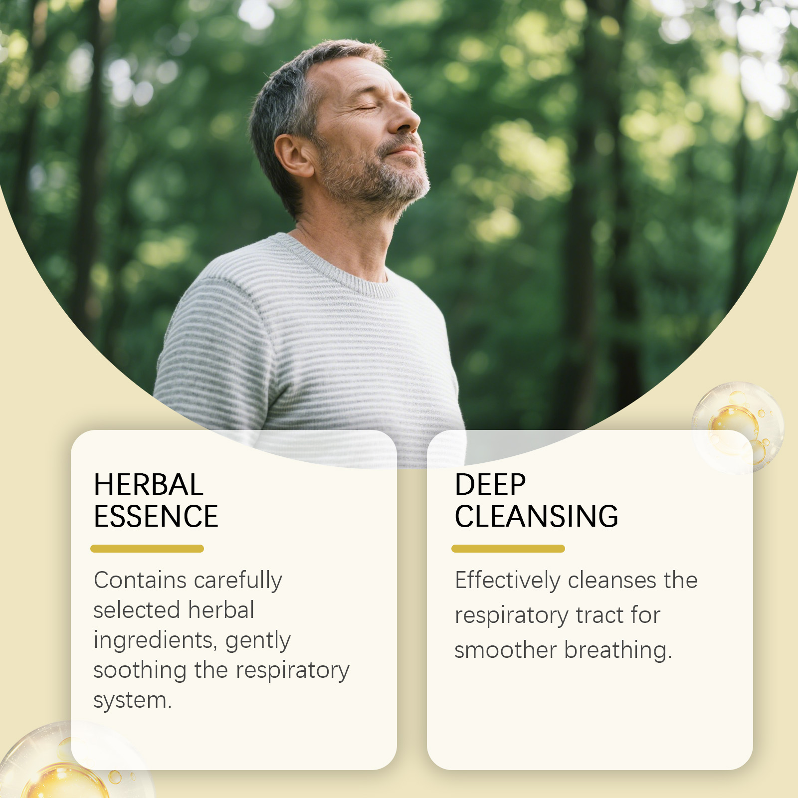Herbal Fresh Breathing Stick Mild Natural Ingredients Nourish Body Portable Massage Care For Daily Personal Carry Use