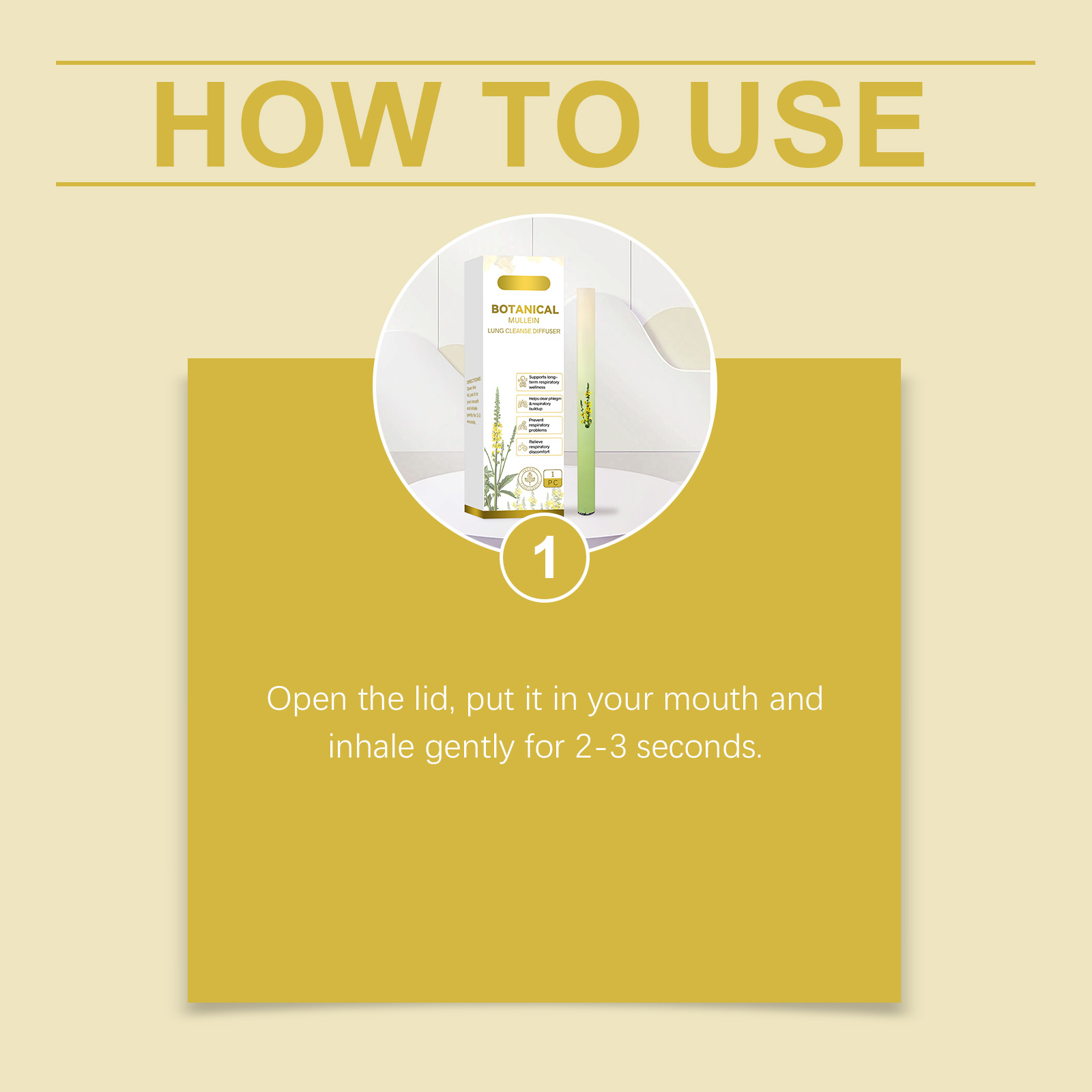 Herbal Fresh Breathing Stick Mild Natural Ingredients Nourish Body Portable Massage Care For Daily Personal Carry Use