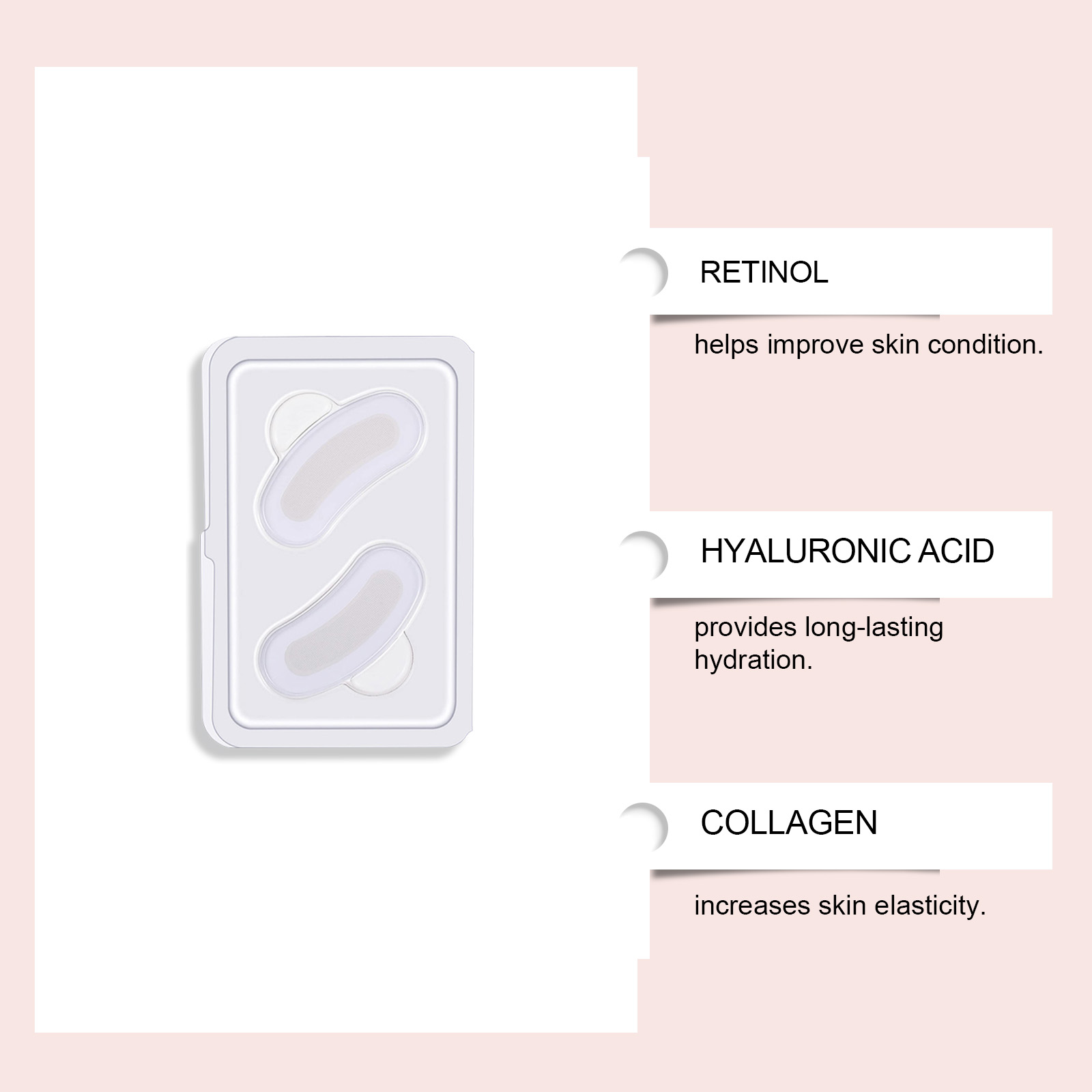 Eye Care Patch Mild Hydrating Elastic Delicate Silky Moisturizing Daily Skin Treatment For Eyes