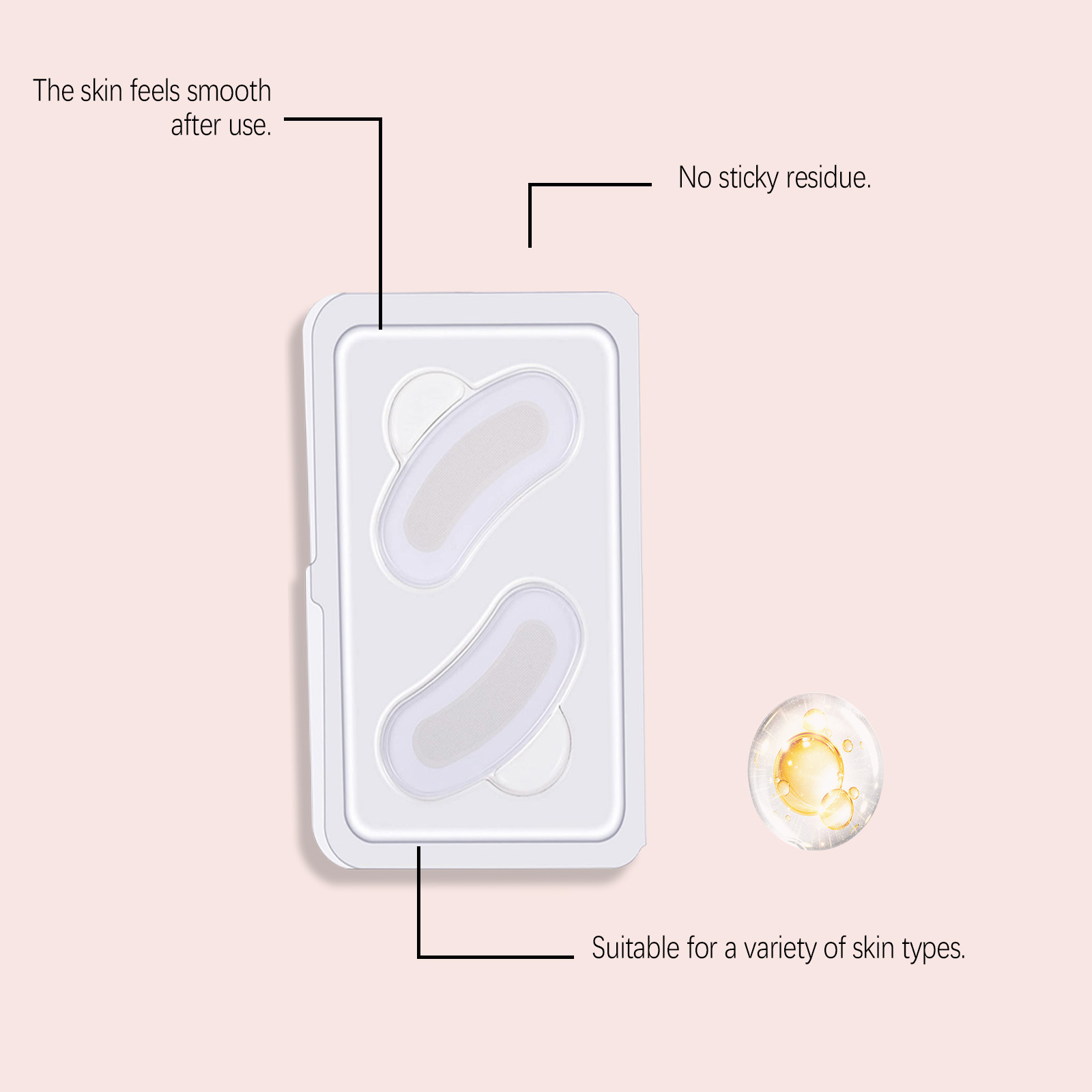 Eye Care Patch Mild Hydrating Elastic Delicate Silky Moisturizing Daily Skin Treatment For Eyes