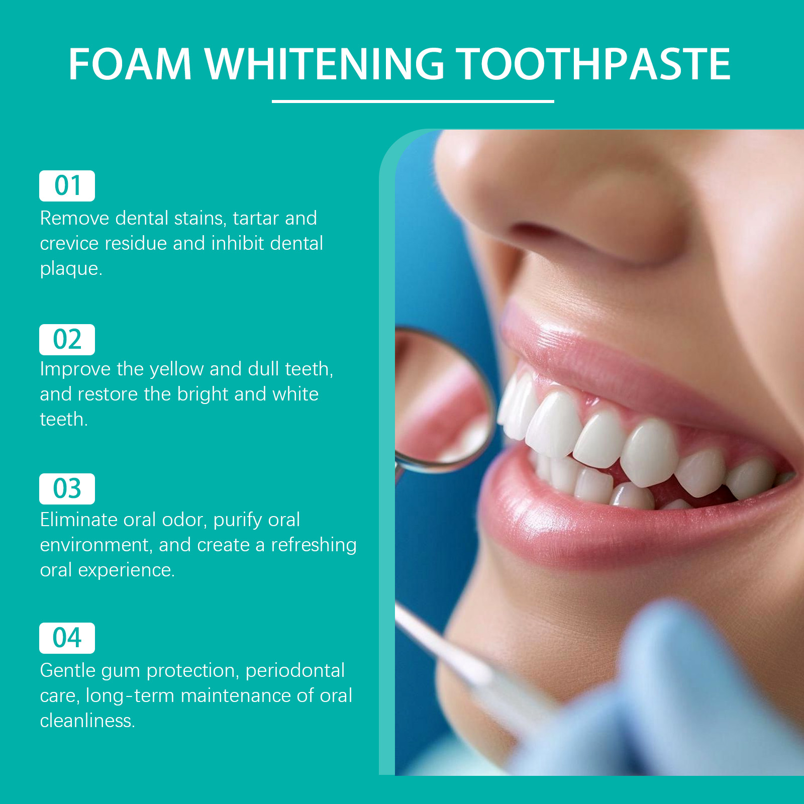 Press Foam Toothpaste Portable Rich Bubbles Mild Clean Yellow Remove Bright Teeth Fresh Breath Carry Short Trip Use