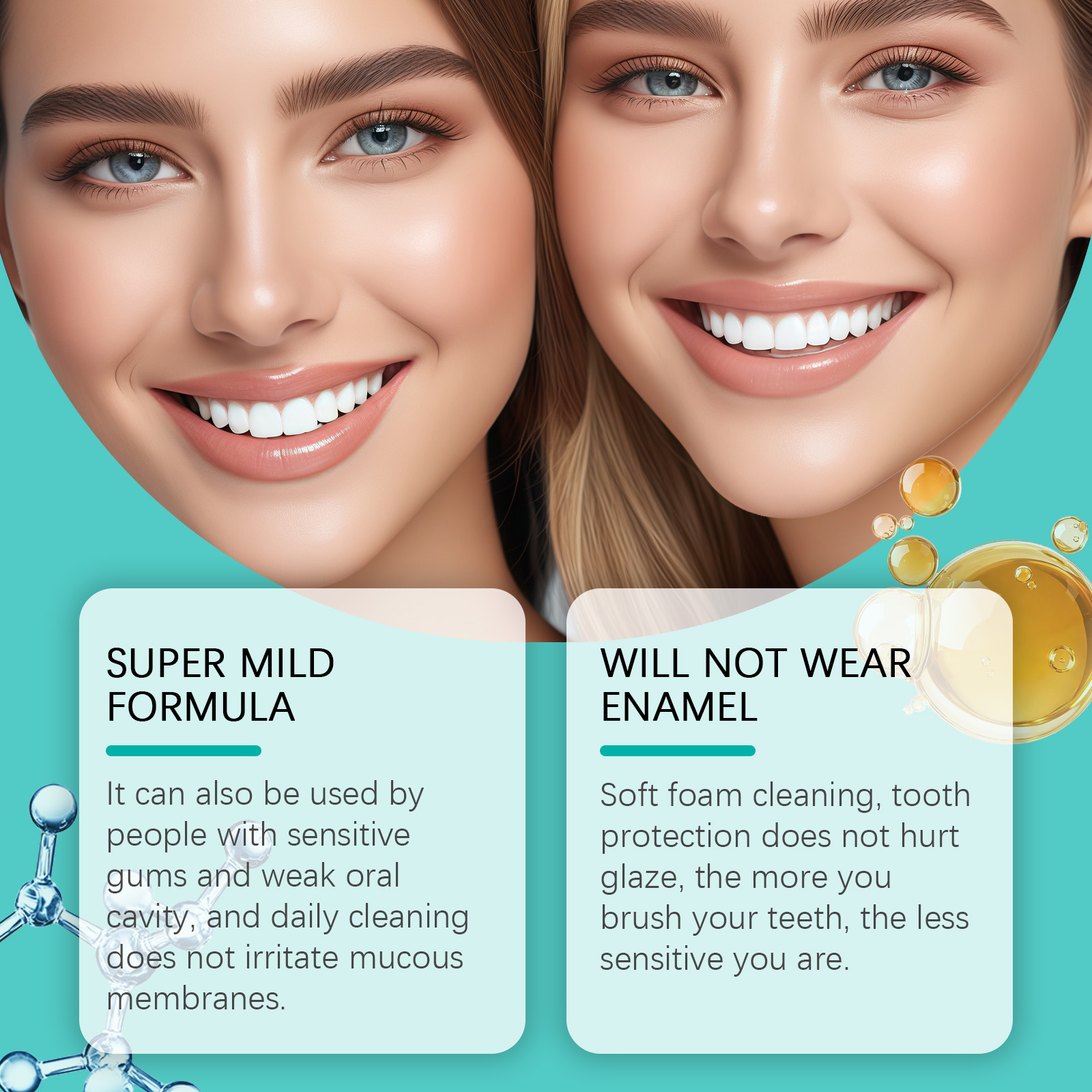 Press Foam Toothpaste Portable Rich Bubbles Mild Clean Yellow Remove Bright Teeth Fresh Breath Carry Short Trip Use
