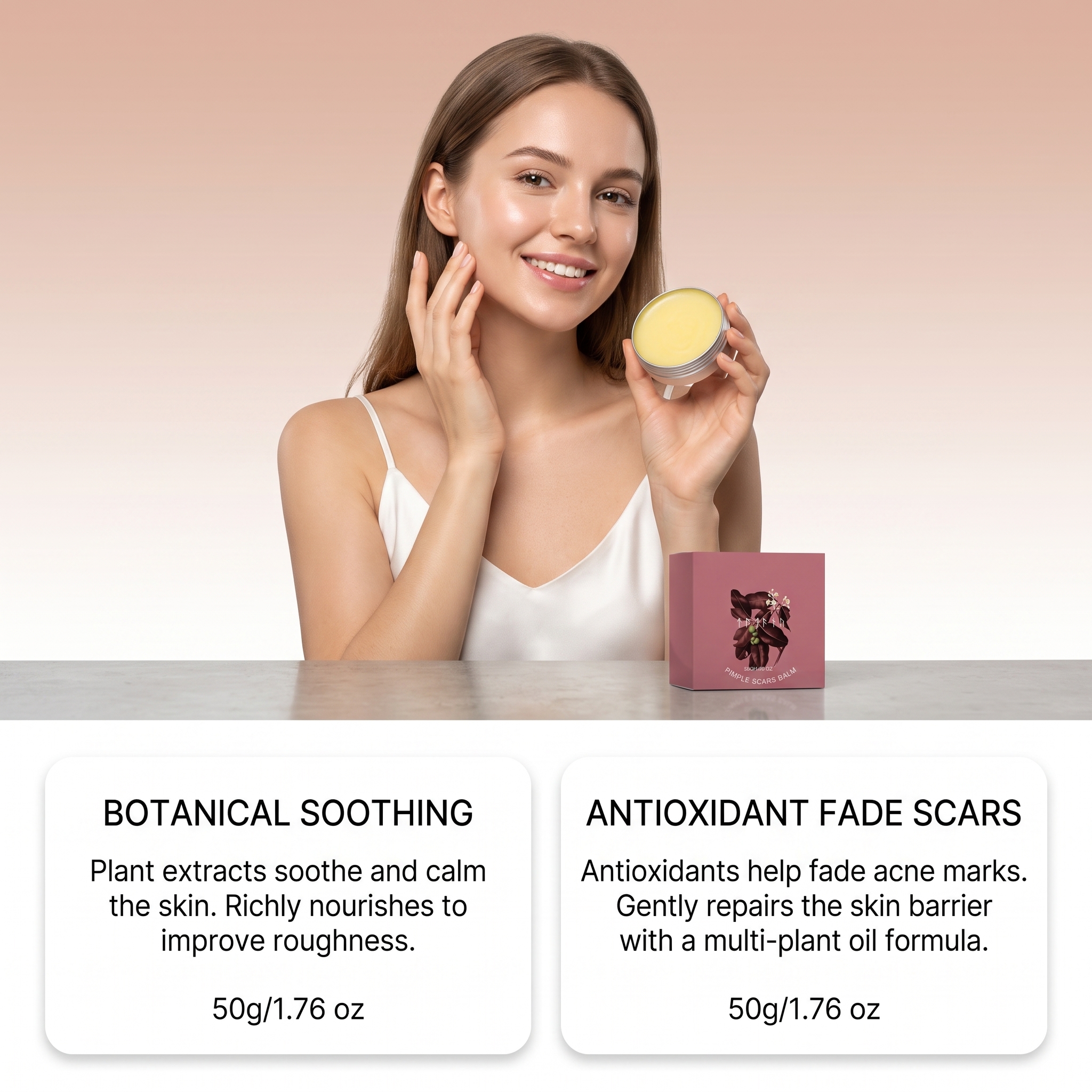 Acne Skin Ointment Herbal Plant Extract Formula Mild Moisturizing Smooth Refreshing Clean Facial Acne Skin Care