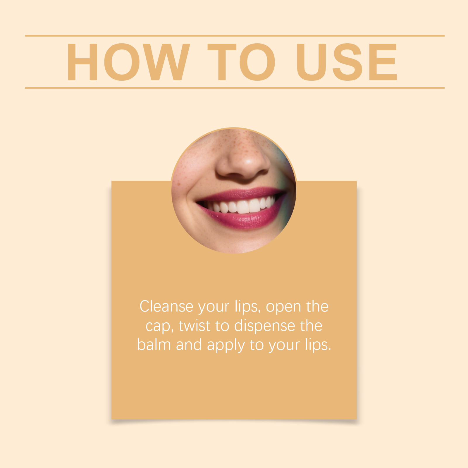 Turmeric Lip Balm Mild Ingredients Moisturize Hydrate Nourish Plump Smooth Repair Care For Lip Skin Gentle Daily Use