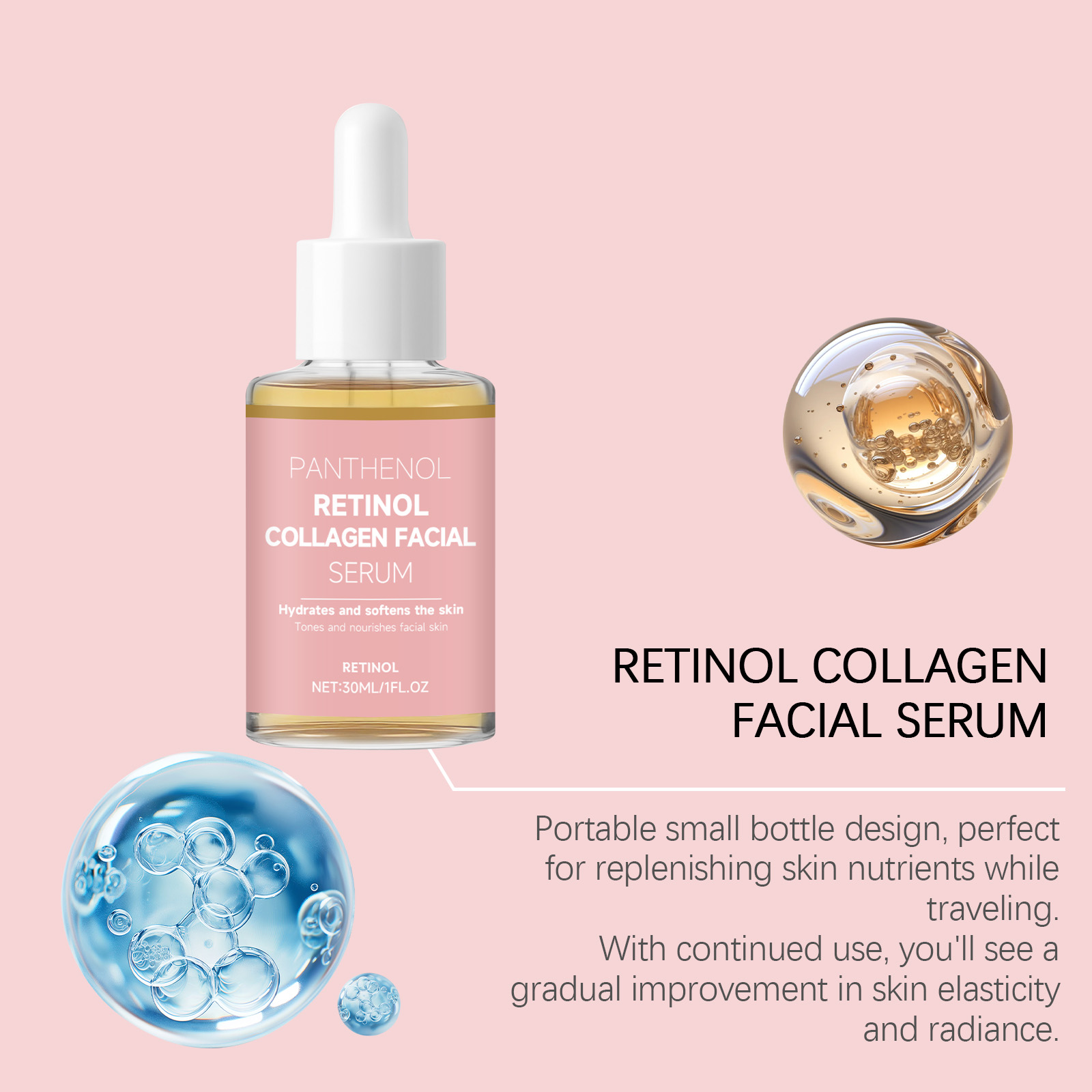 Collagen Facial Essence Light Hydrating Moisturizing Nourishing Daily Brightening Care For Face Skin