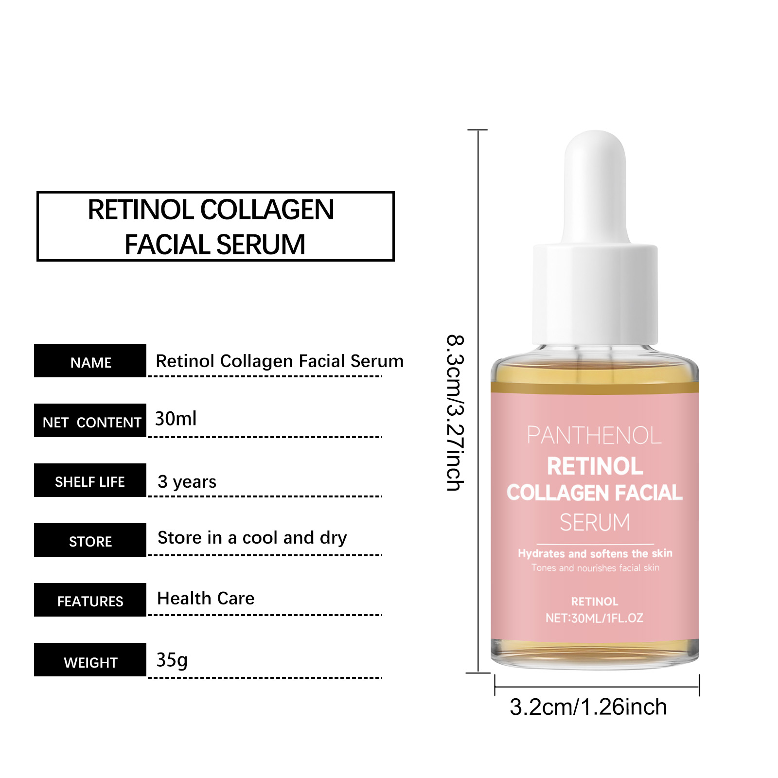 Collagen Facial Essence Light Hydrating Moisturizing Nourishing Daily Brightening Care For Face Skin