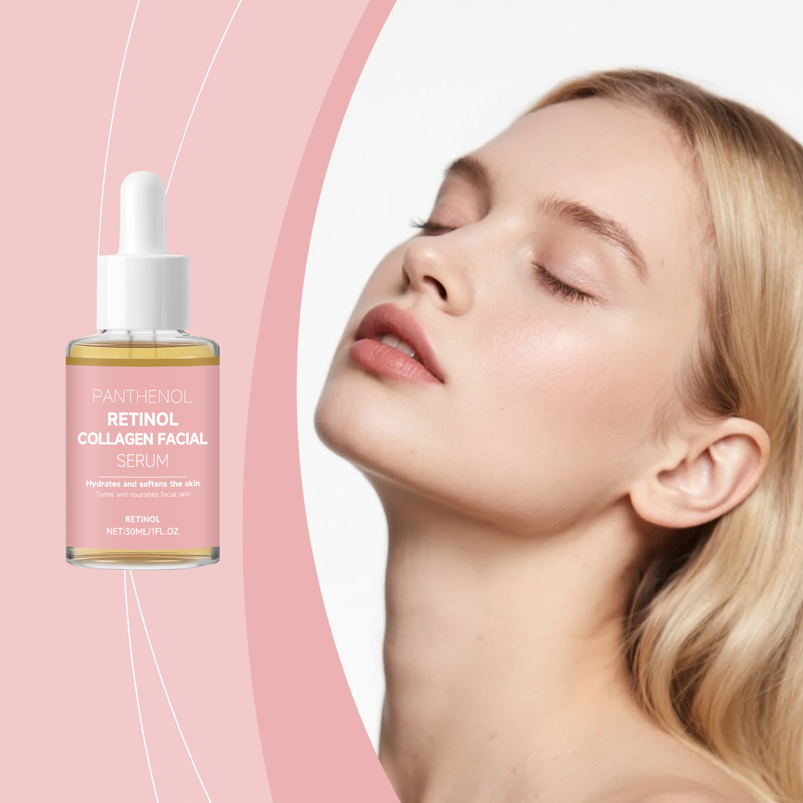 Collagen Facial Essence Light Hydrating Moisturizing Nourishing Daily Brightening Care For Face Skin