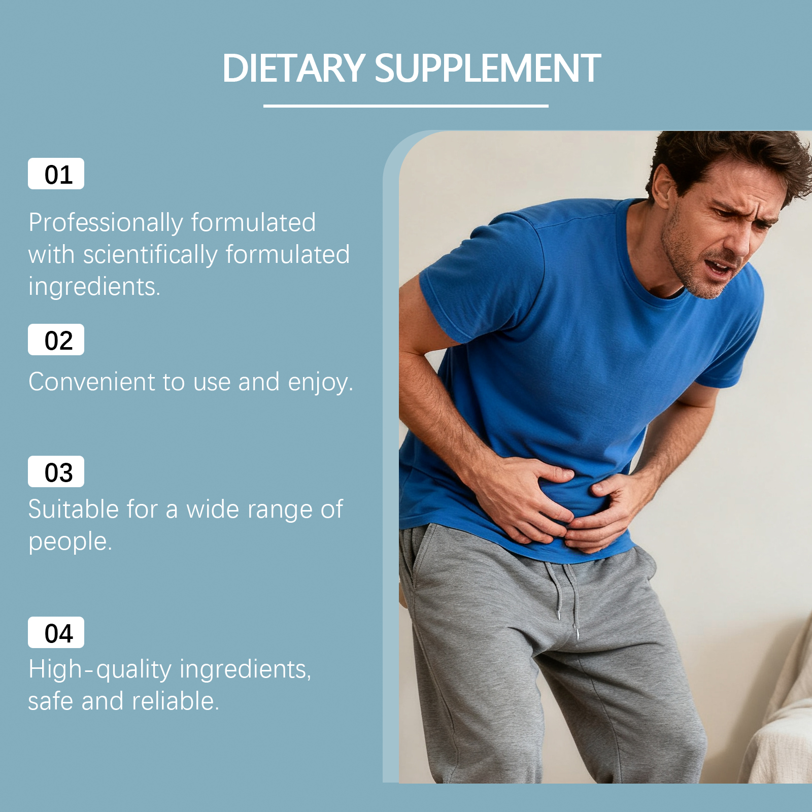 Body Care Capsules Herbal Plant Formula Daily Care Comfort Vitality Body Dietary Supplement Capsule