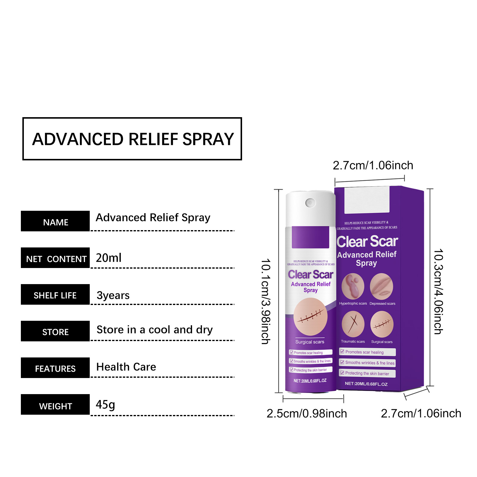Skin Care Spray Mild Formula Nourish Smooth Delicate Soft External Apply Skin Treatment