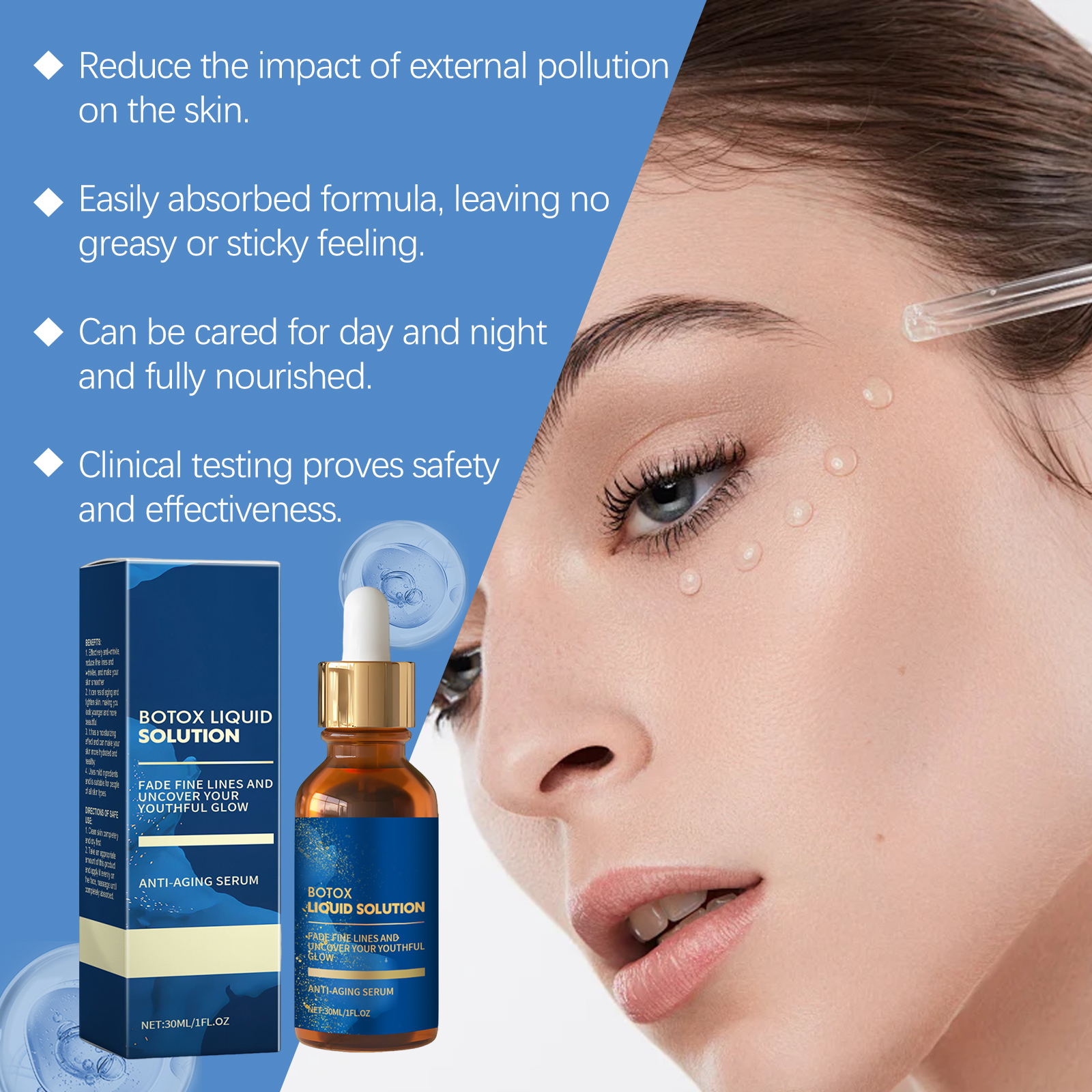Firming Elastic Essence Liquid Mild Nourish Elastic Shiny Silky Hydrate Facial Skin Care