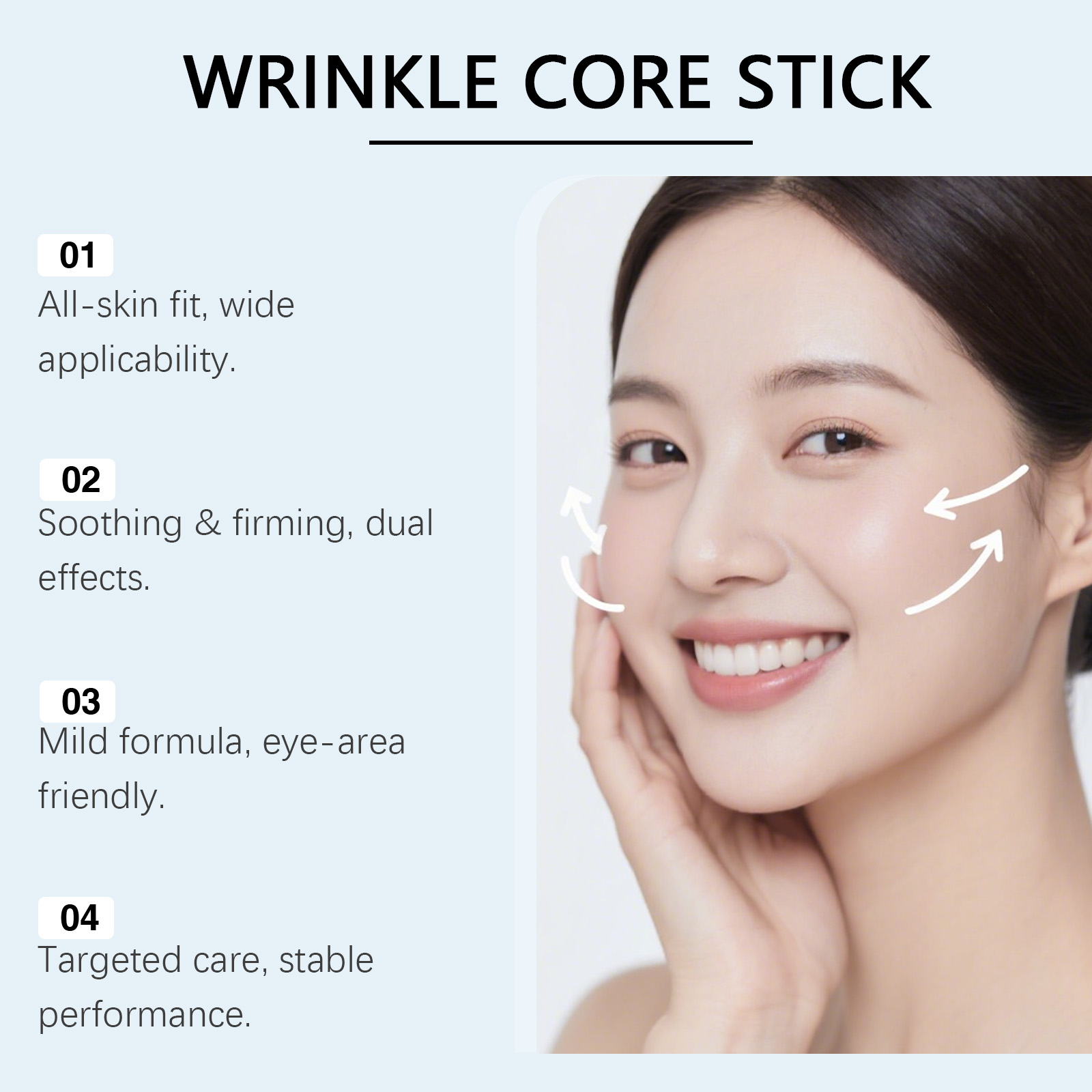 Multi Effect Eye Cream Stick Mild Moisturizing Light Texture Easy Smear Daily Convenient Skin Care For Eye Area
