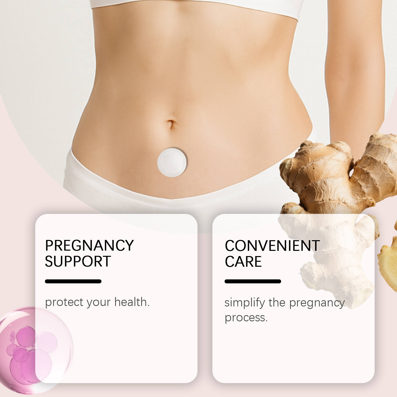 Women Body Care Patch Gentle Nurture Female Skin Light Comfort Portable Daily Care Sticker